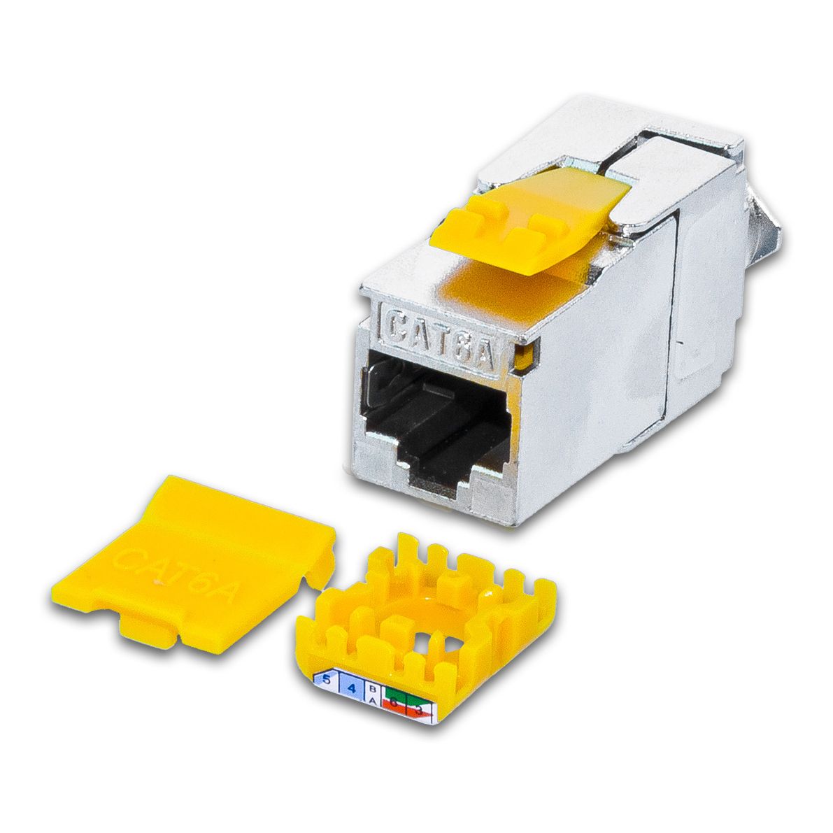KAT6A 10 Gigabit Ethernet SLIM Keystone Modul KAT6A 10 Gigabit Ethernet SLIM Keystone Modul