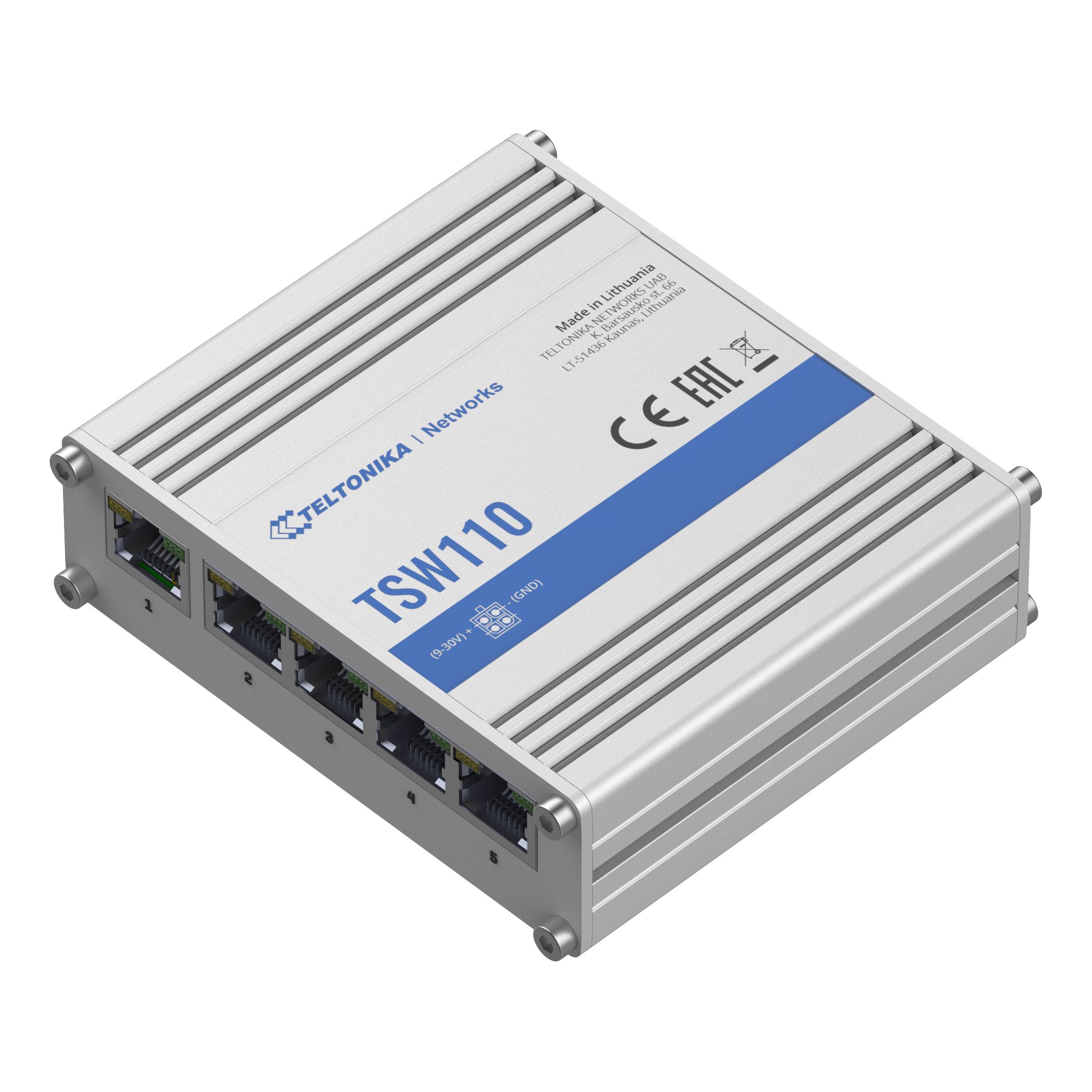IP30 Industrie 5-Port 1Gbit Passiv-PoE unmanaged Switch, -40°C - +75°C