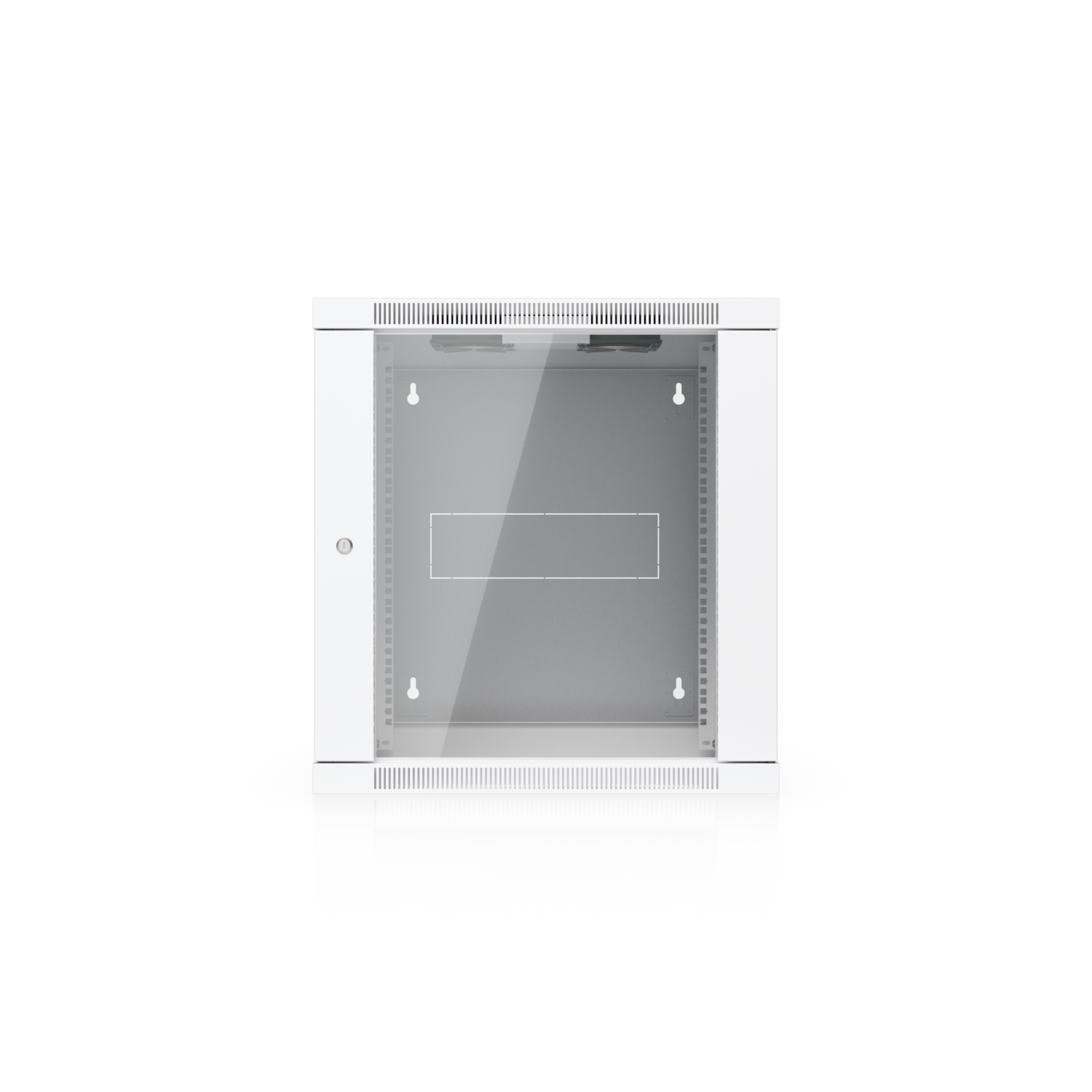 UniFi 19" Wandschrank, Glastüre, zweiteilig, 12 HE, 600x703mm
