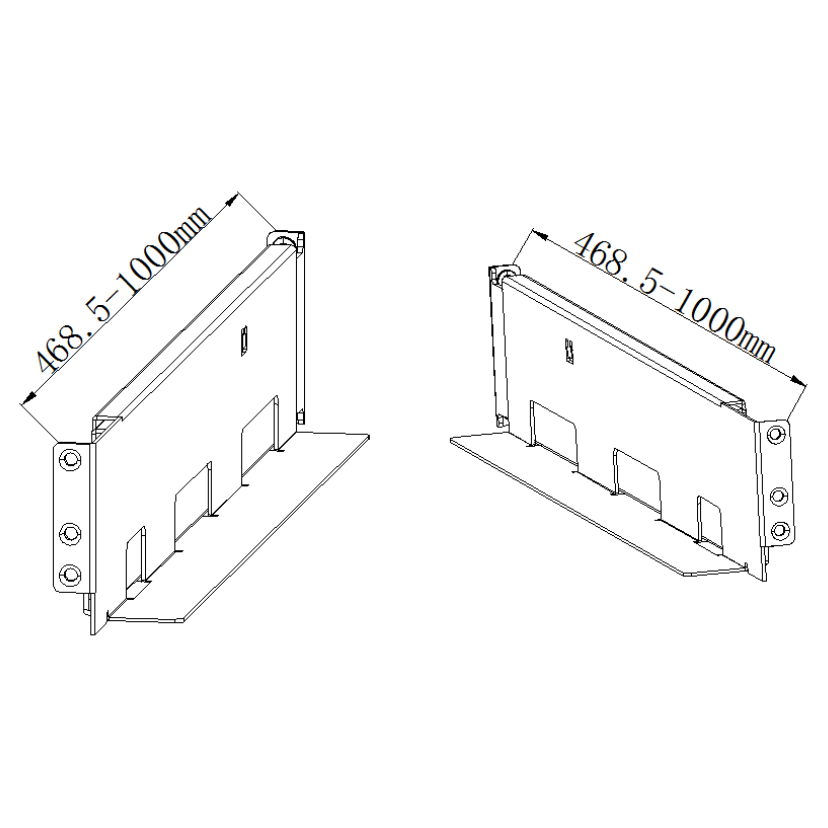 R-Serie USV-Rack-Schiene mit 4 Pfosten