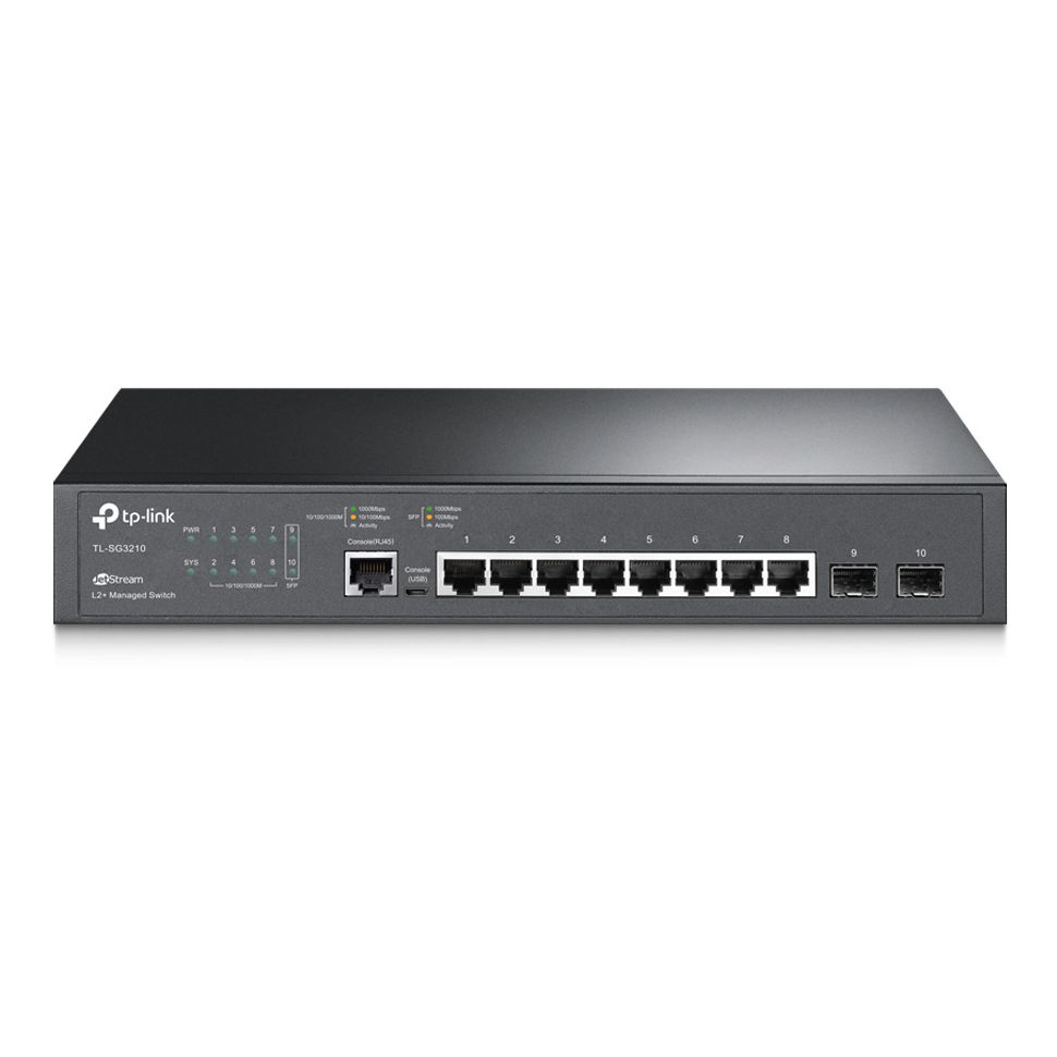JetStream™ 8-Port Gigabit L2+ Managed Switch with 2 SFP Slots JetStream™ 8-Port Gigabit L2+ Managed Switch with 2 SFP Slots