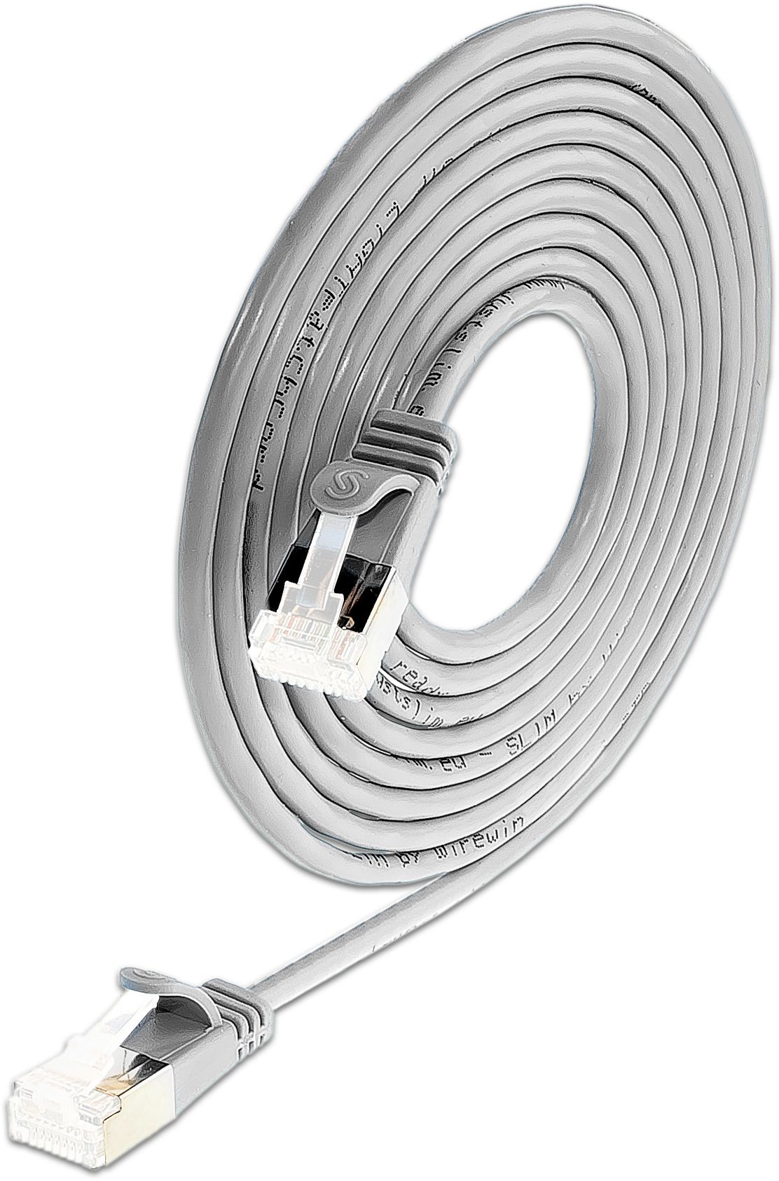 KAT6A 10 Gigabit Lightpatchkabel rund, U/FTP, Ø 3,8mm, grau KAT6A 10 Gigabit Lightpatchkabel rund, U/FTP, Ø 3,8mm, grau
