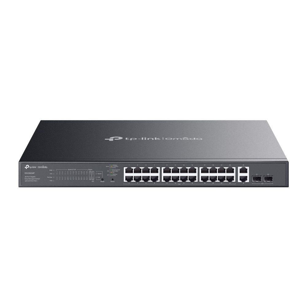 Omada 28-Port Gigabit Easy Managed Switch mit 24-Port PoE+ Omada 28-Port Gigabit Easy Managed Switch mit 24-Port PoE+