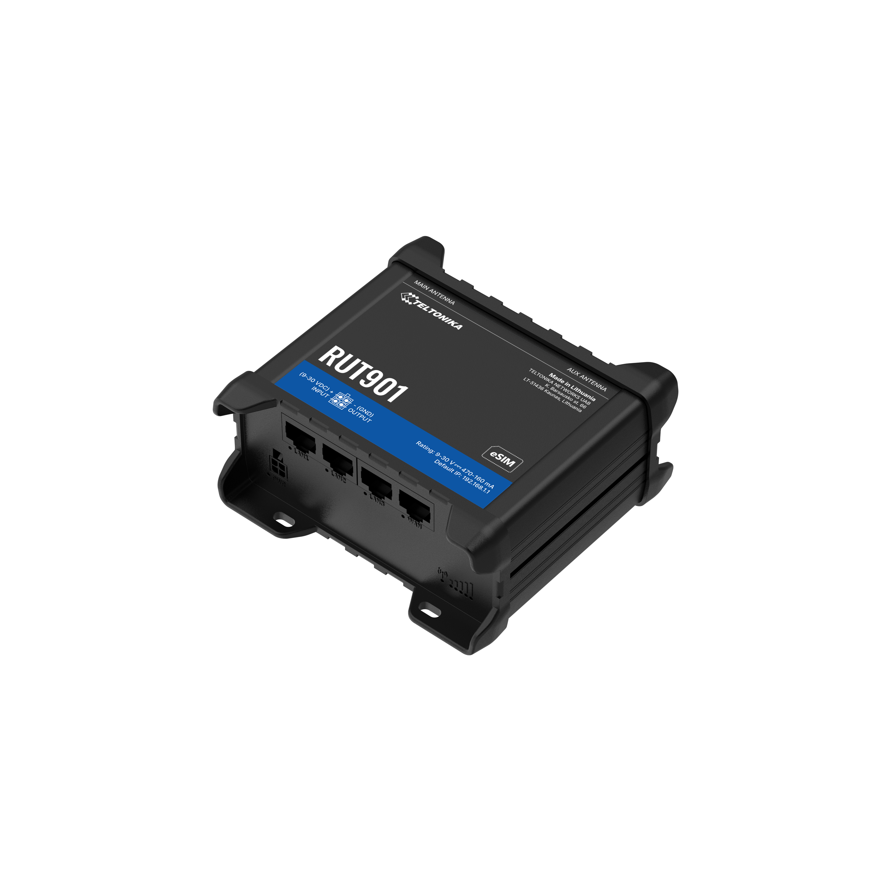 RUT901 - Industrie 4G/LTE Dual SIM Router, für IoT Anwendungen RUT901 - Industrie 4G/LTE Dual SIM Router, für IoT Anwendungen