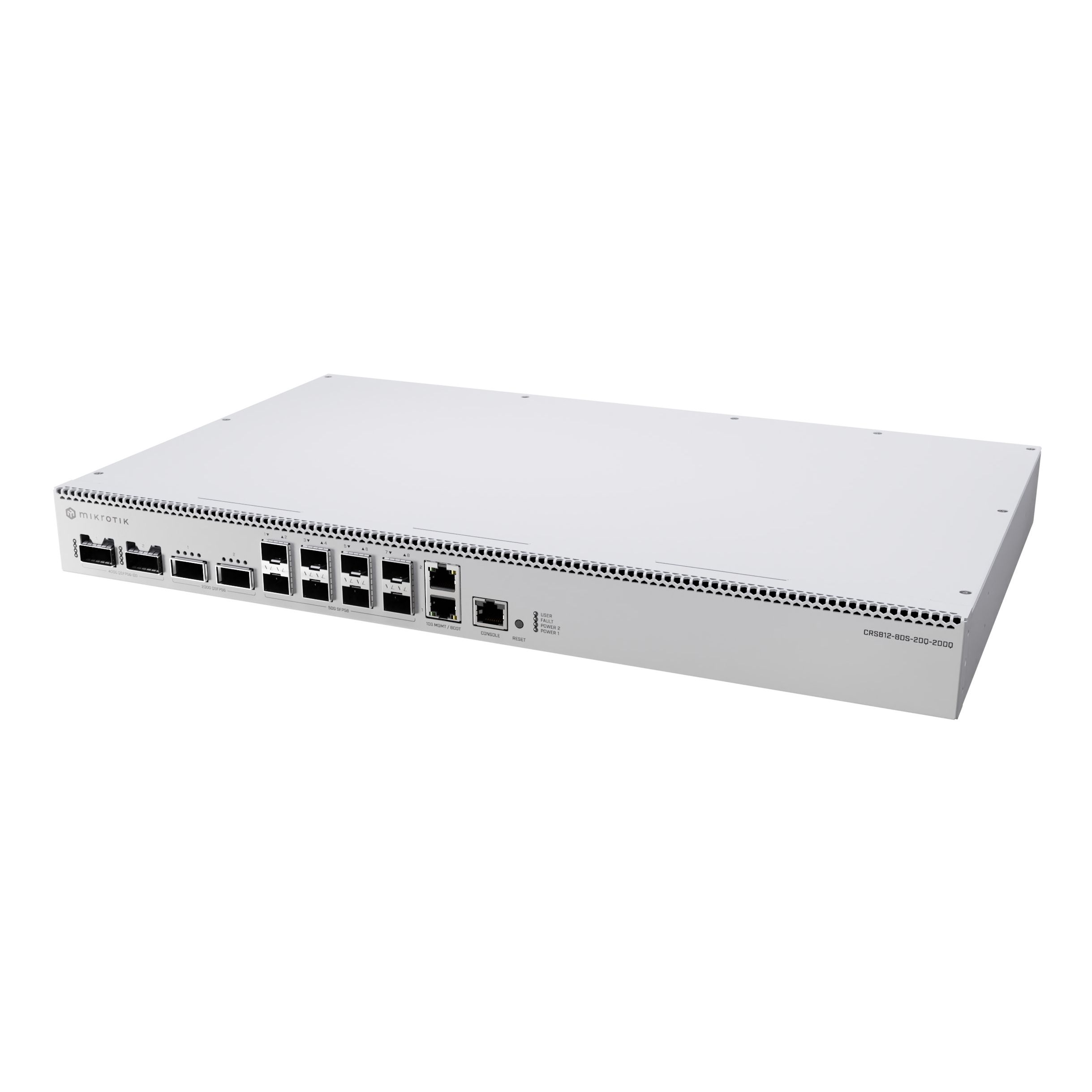 CRS812 DDQ - Cloud Router Switch, Layer-3, 400G w/ Dual QSFP-DD CRS812 DDQ - Cloud Router Switch, Layer-3, 400G w/ Dual QSFP-DD