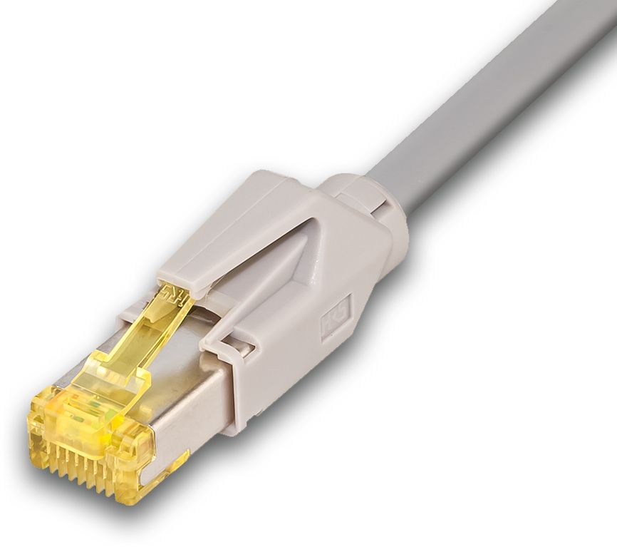 KAT6A HQ Patchkabel, DRAKA 500MHz, Hirose TM31, LSOH, grau KAT6A HQ Patchkabel, DRAKA 500MHz, Hirose TM31, LSOH, grau