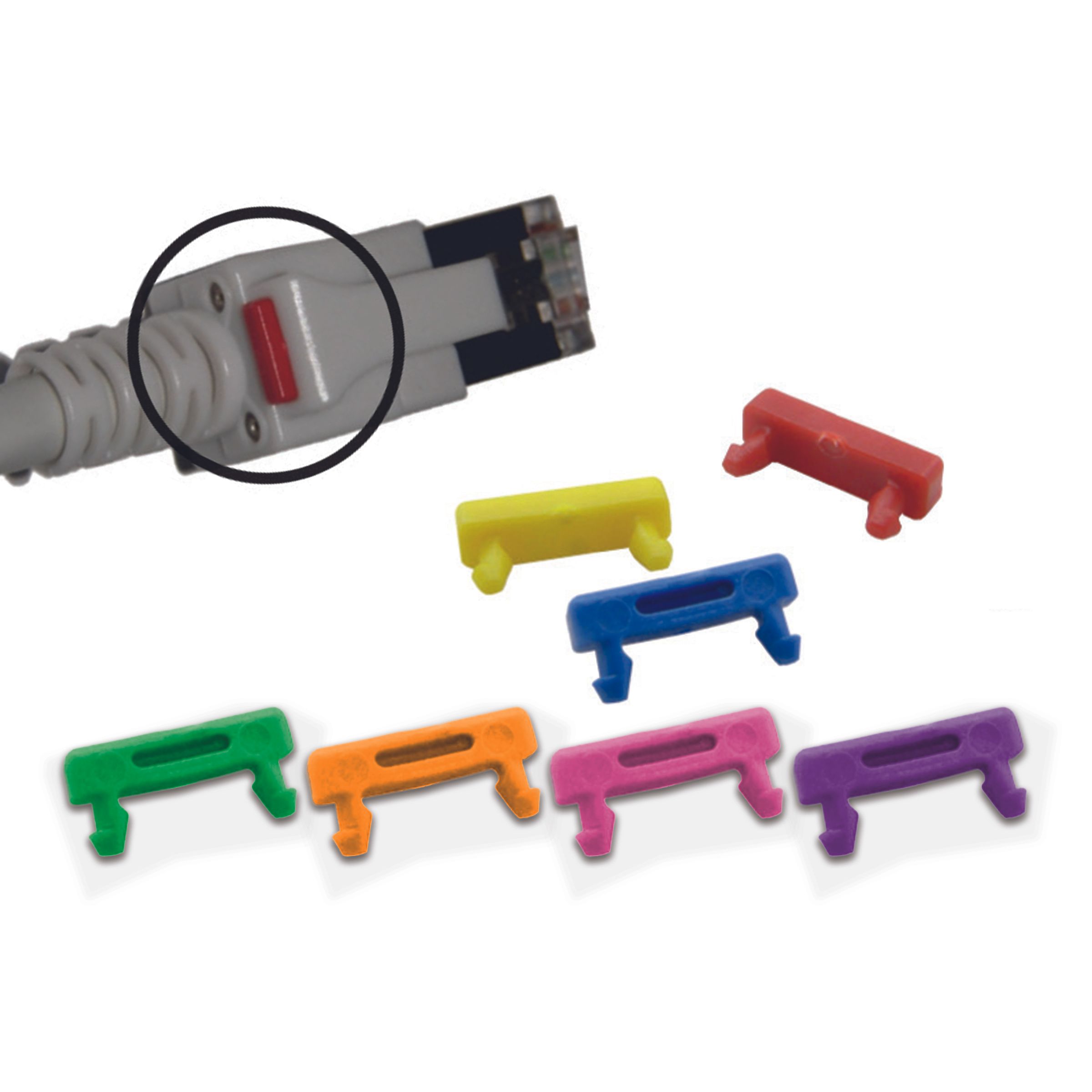 LED Patchkabel Markierungsclip, verschiedene Farben