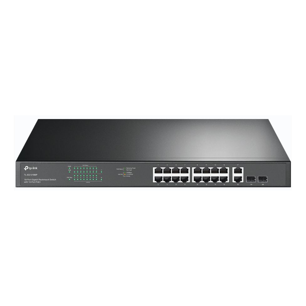 18-Port Gigabit Rackmount  Switch with 16-Port PoE+