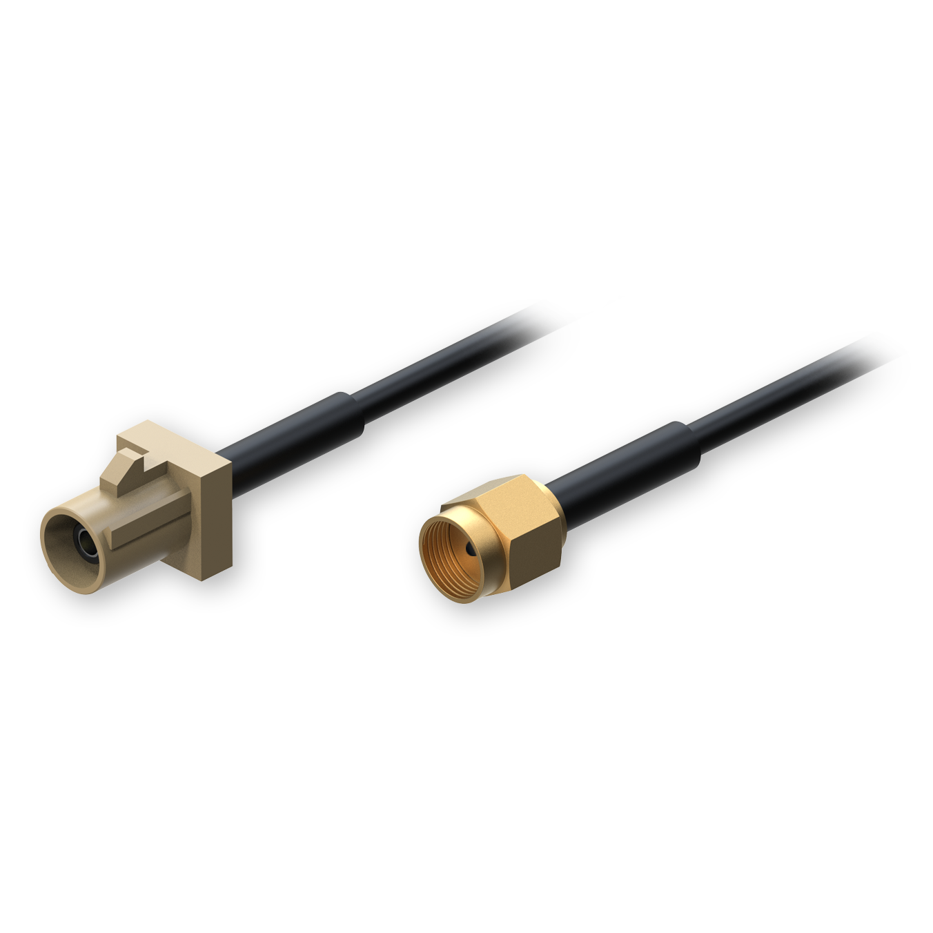 RP-SMA Stecker an FAKRA I Stecker Adapterkabel, 0,5 Meter RP-SMA Stecker an FAKRA I Stecker Adapterkabel, 0,5 Meter