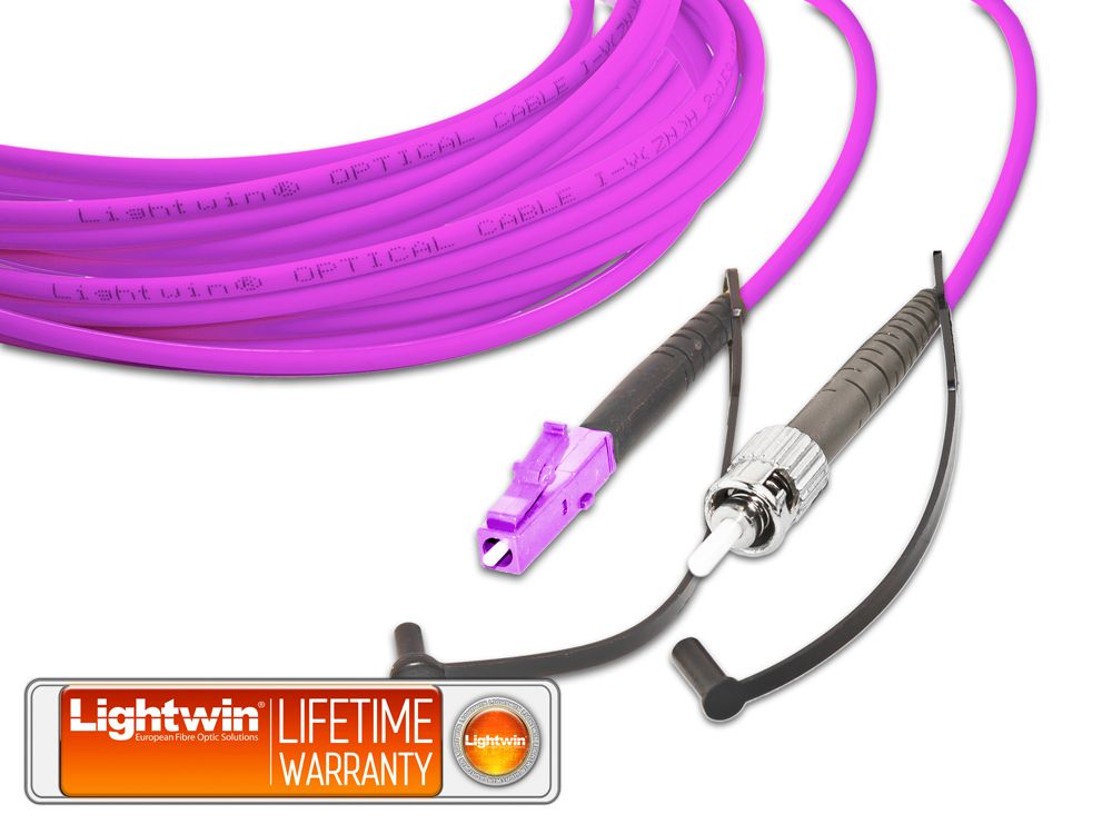 High Quality Simplex LWL Patchkabel, MM OM4, LC - ST