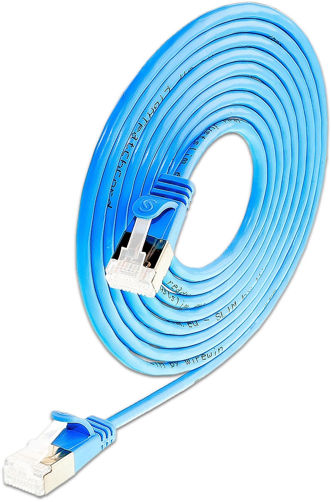 KAT6A 10 Gigabit Lightpatchkabel rund, U/FTP, Ø 3,8mm, blau KAT6A 10 Gigabit Lightpatchkabel rund, U/FTP, Ø 3,8mm, blau