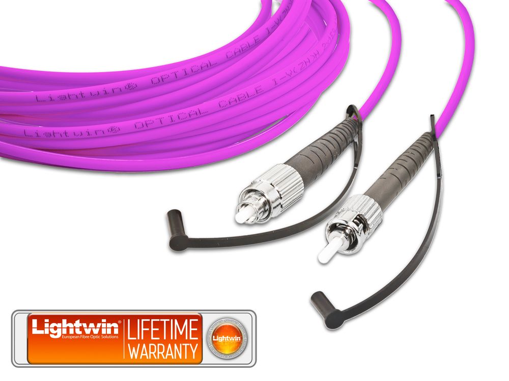 High Quality Simplex LWL Patchkabel, MM OM4, FC - ST High Quality Simplex LWL Patchkabel, MM OM4, FC - ST