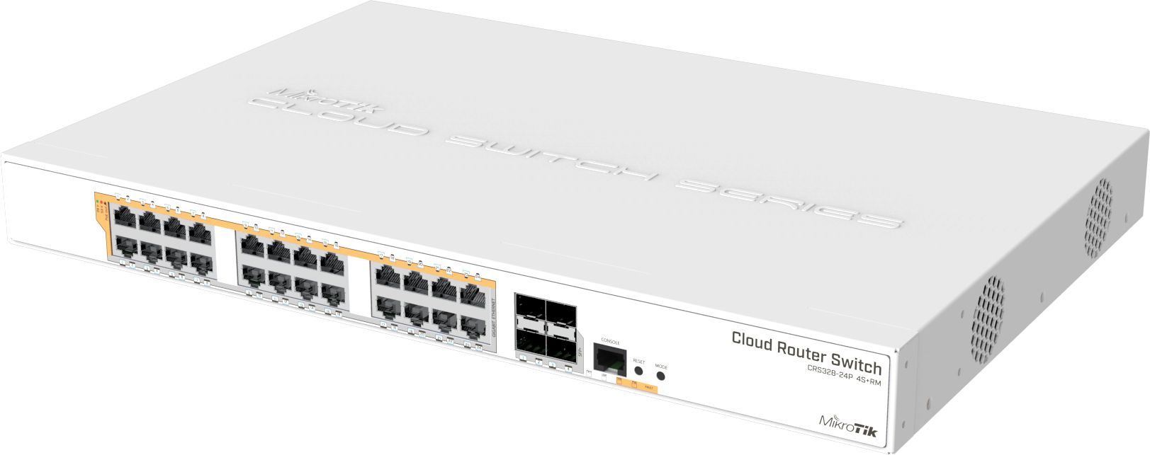 CRS328-24P-4S+RM Cloud Router Switch mit Marvell 98DX3236A1, 24x Gbit, 4x SFP+
