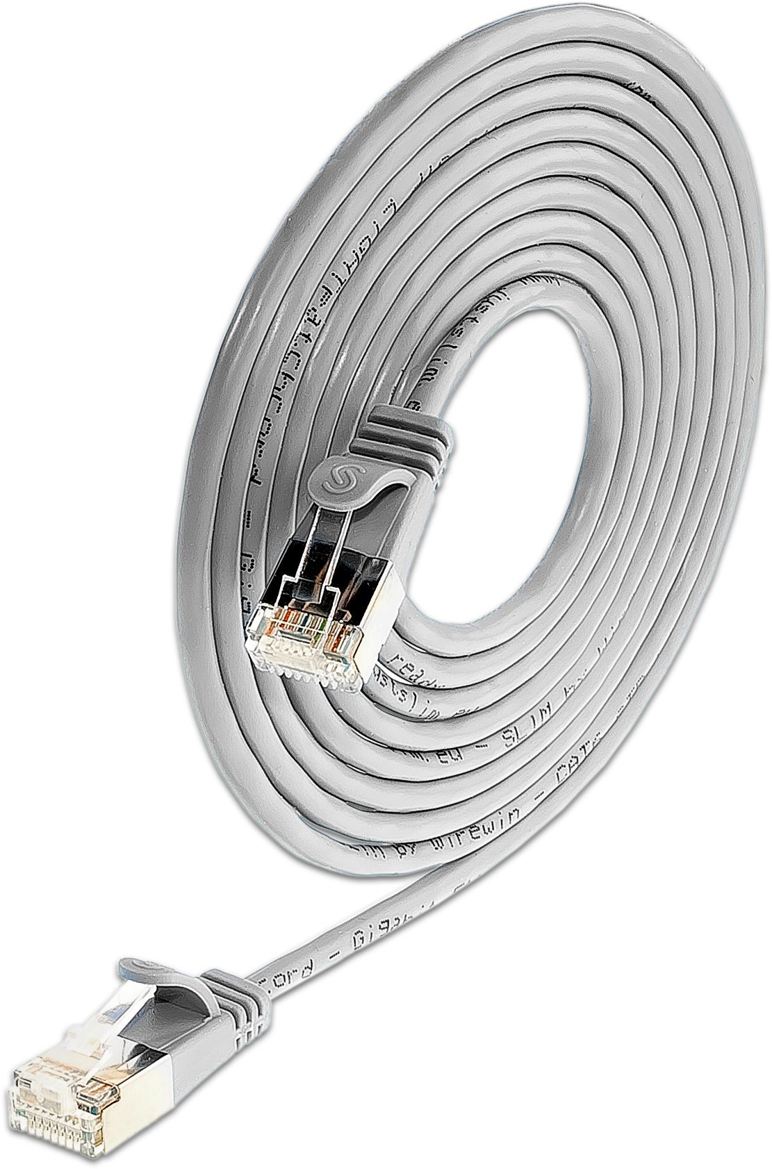KAT6 Lightpatchkabel rund, U/FTP, Ø 3,8mm, grau KAT6 Lightpatchkabel rund, U/FTP, Ø 3,8mm, grau
