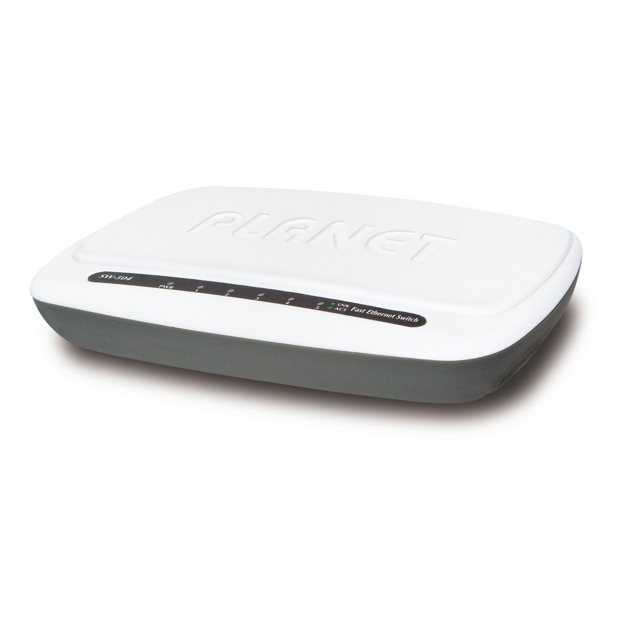 5-Port 10/100Base-TX Ethernet Switch, Plastic