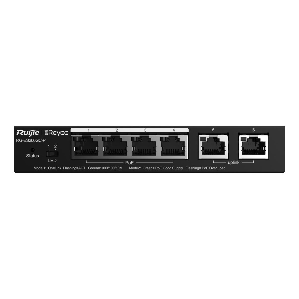 6-Port Gigabit Smart Cloud Mananged PoE Switch, 6x Gbit, 4x PoE-Out 6-Port Gigabit Smart Cloud Mananged PoE Switch, 6x Gbit, 4x PoE-Out