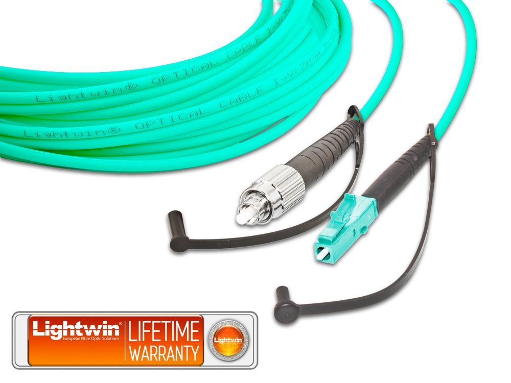 High Quality Simplex LWL Patchkabel, MM OM3, FC - LC