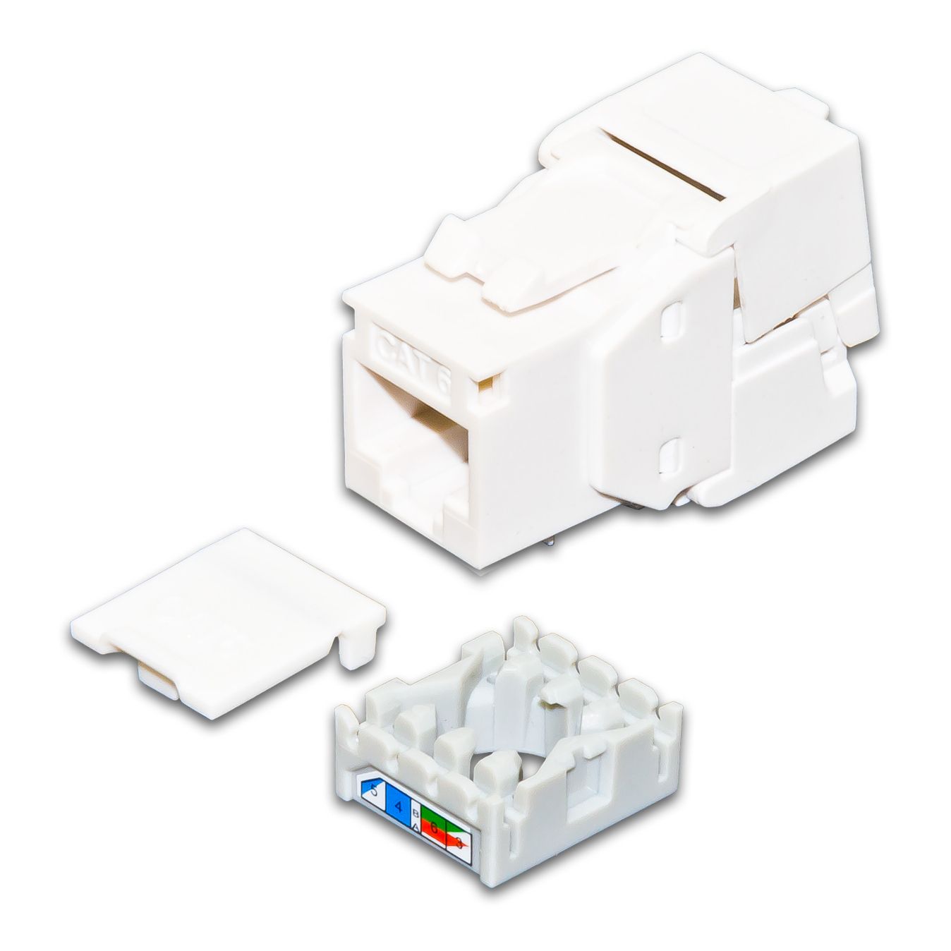 Wirewin® KAT6A Gigabit Ethernet Keystone Modul, ungeschirmt Wirewin® KAT6A Gigabit Ethernet Keystone Modul, ungeschirmt