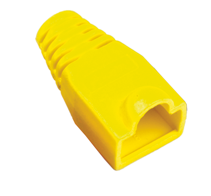 Tülle für RJ45 Stecker standard, Farbe: gelb