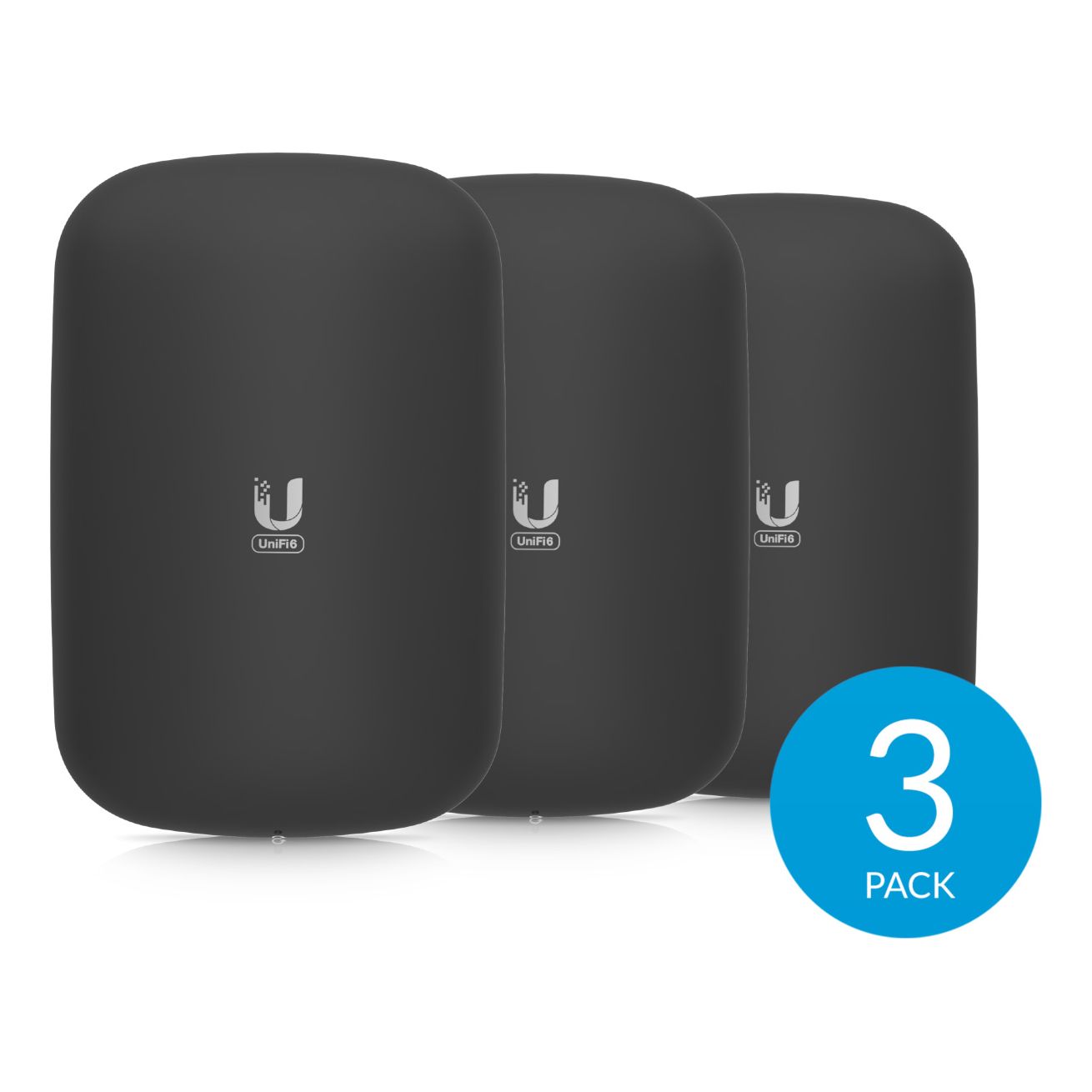 UniFi Access Point BeaconHD / U6 Extender Cover, Schwarz, 3-Pack