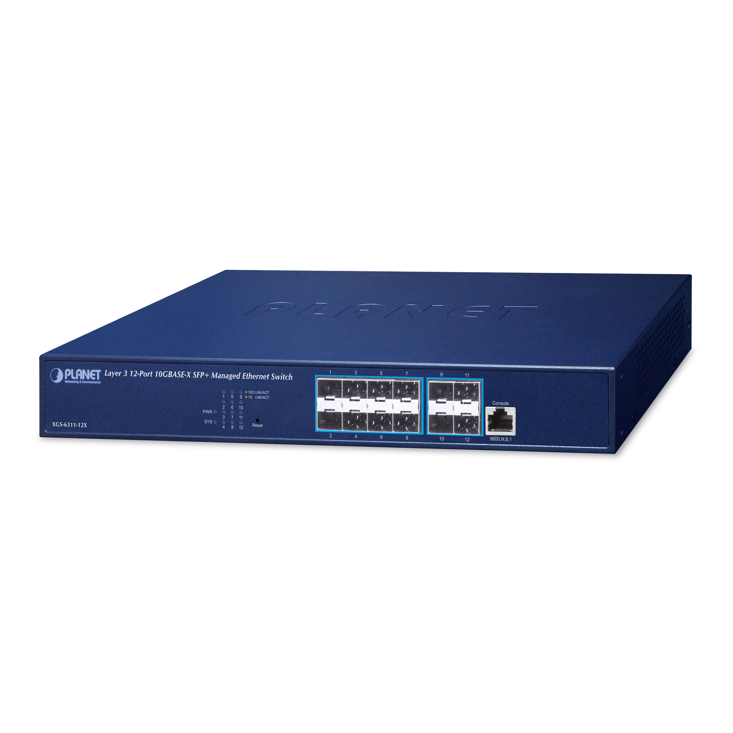 Layer 3 12-Port 10GBASE-X SFP+ Managed Ethernet Switch Layer 3 12-Port 10GBASE-X SFP+ Managed Ethernet Switch