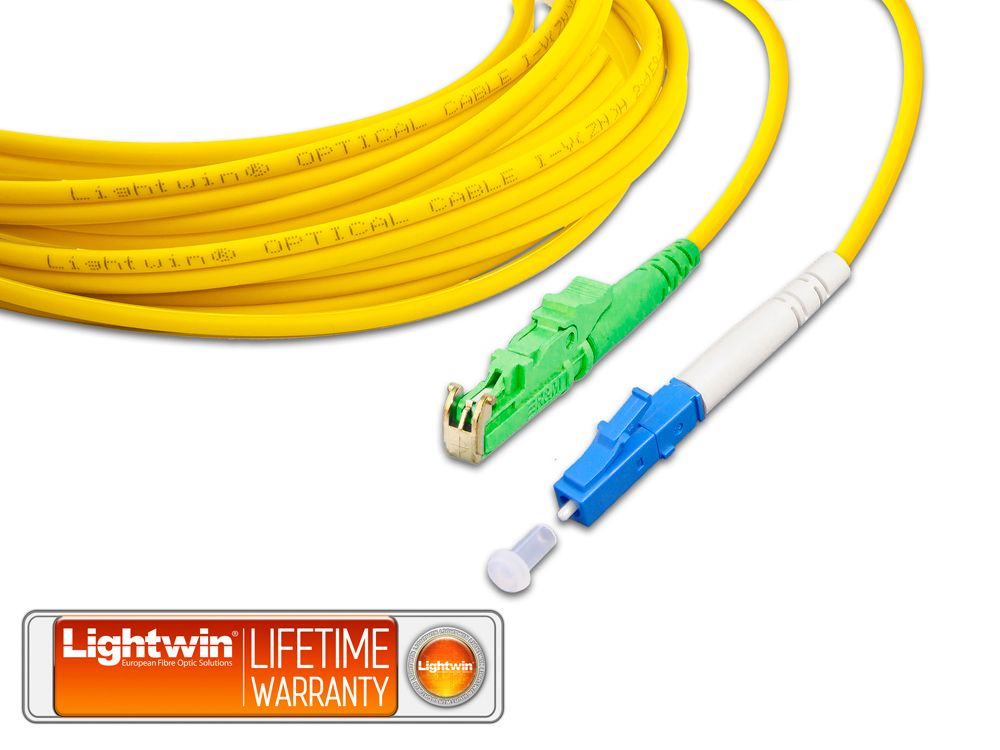 High Quality Simplex LWL Patchkabel, SM, E2000/APC - LC High Quality Simplex LWL Patchkabel, SM, E2000/APC - LC