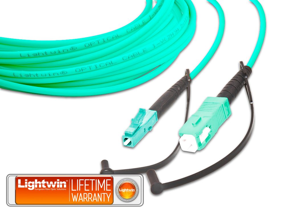 High Quality Simplex LWL Patchkabel, MM OM3, LC - SC
