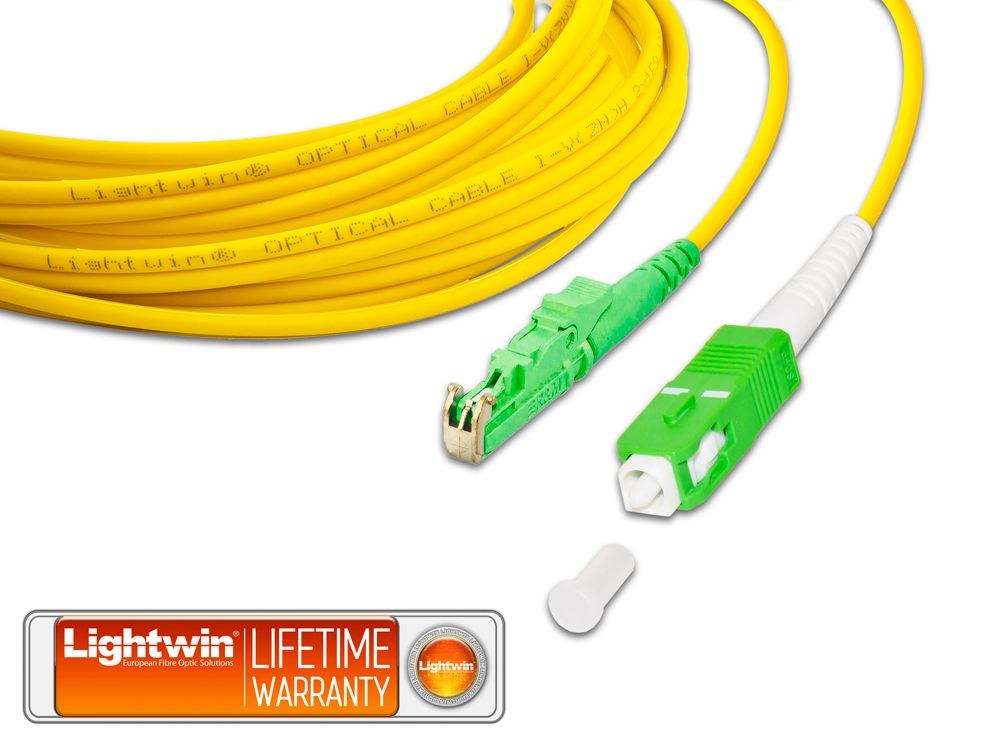 High Quality Simplex LWL Patchkabel, SM, E2000/APC - SC/APC High Quality Simplex LWL Patchkabel, SM, E2000/APC - SC/APC