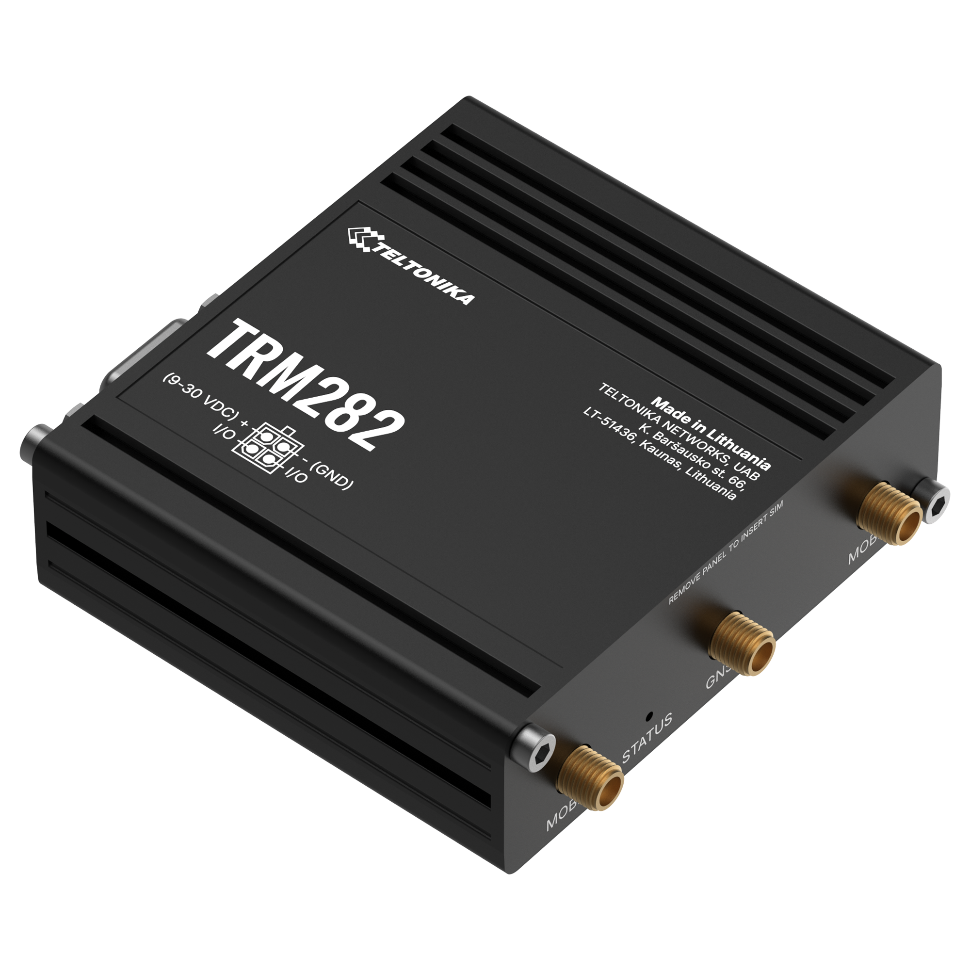 TRM282 - Global 4G Modem, LTE CAT.4, USB, RS-232, GPS, Digital I/O TRM282 - Global 4G Modem, LTE CAT.4, USB, RS-232, GPS, Digital I/O