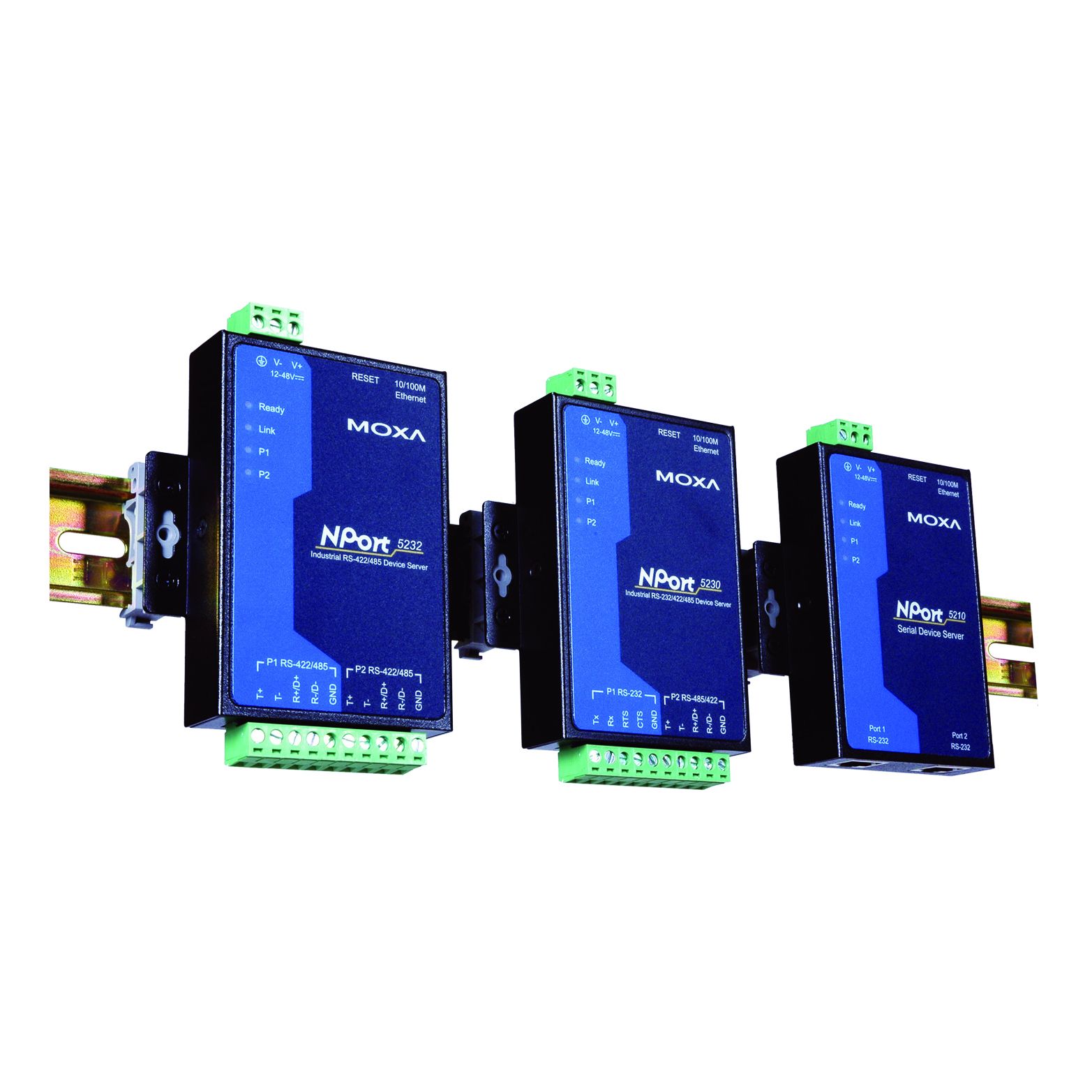 NPort® 5200, 2-Port RS-232/422/485 Serial Device Server