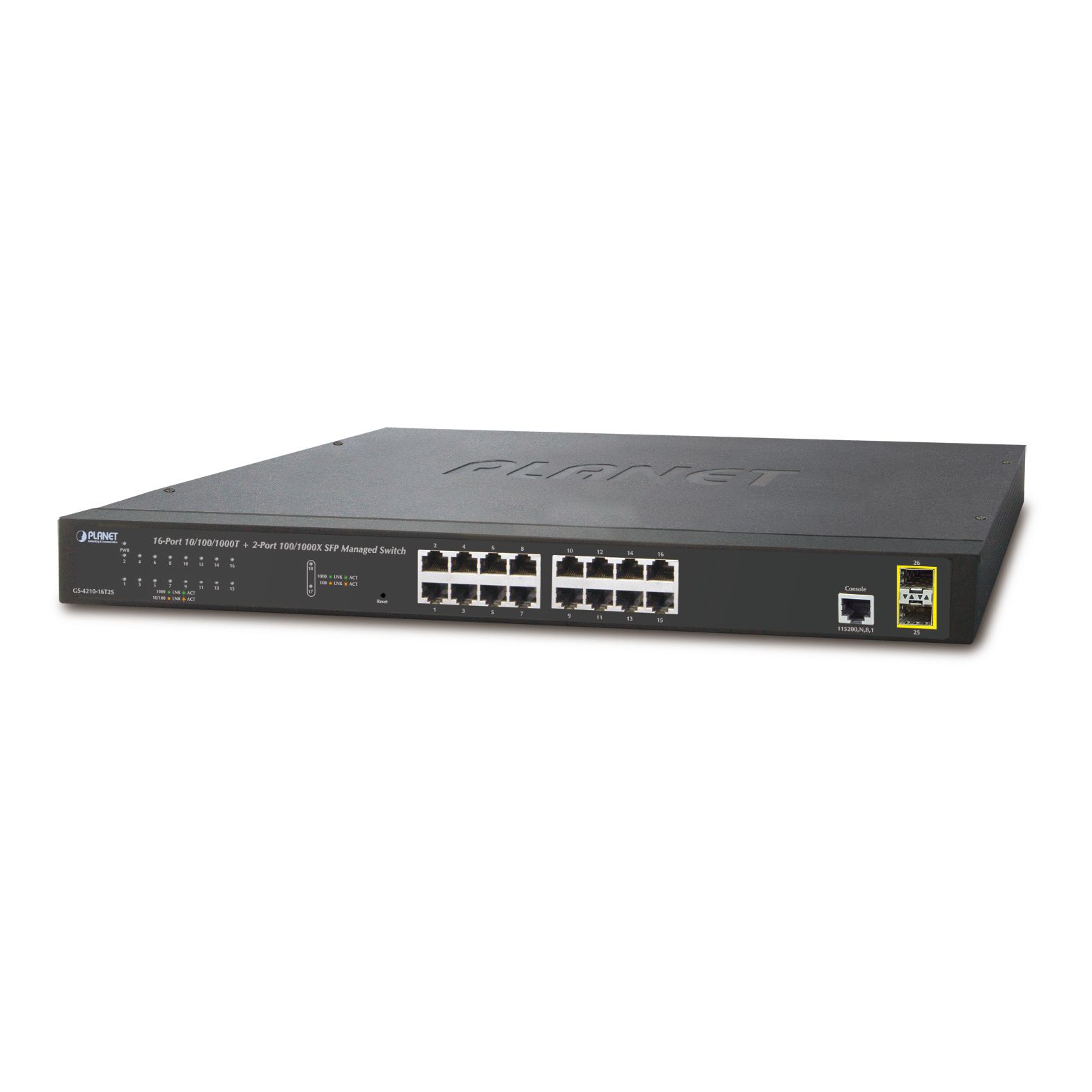 L2 / 16-Port Managed Gigabit Switch + 2 SFP Interfaces
