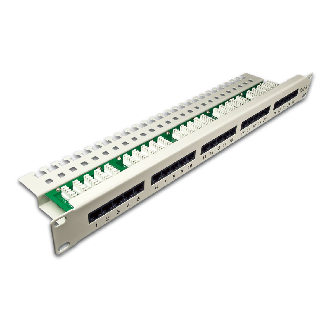 25-Port ISDN Panel, 1HE, lichtgrau 25-Port ISDN Panel, 1HE, lichtgrau