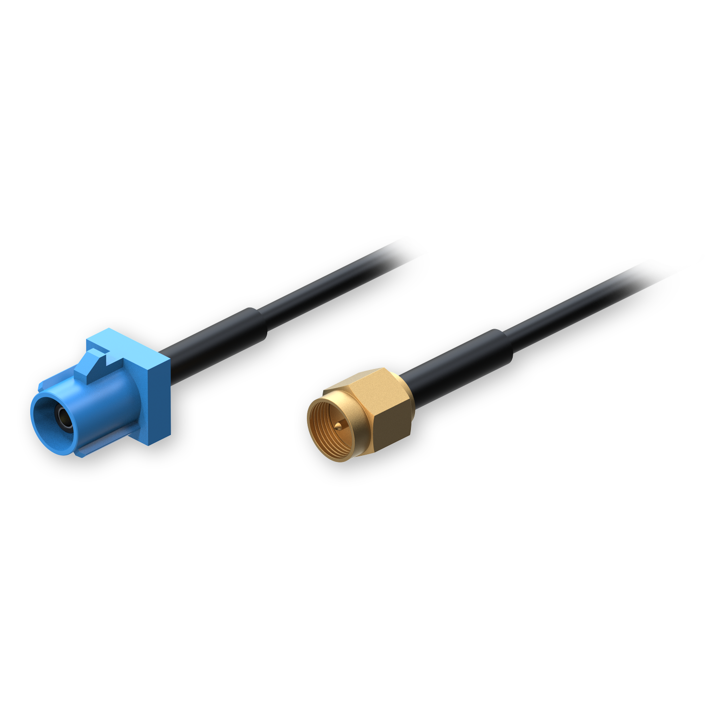SMA Stecker an FAKRA C Stecker Adapterkabel, 0,5 Meter SMA Stecker an FAKRA C Stecker Adapterkabel, 0,5 Meter