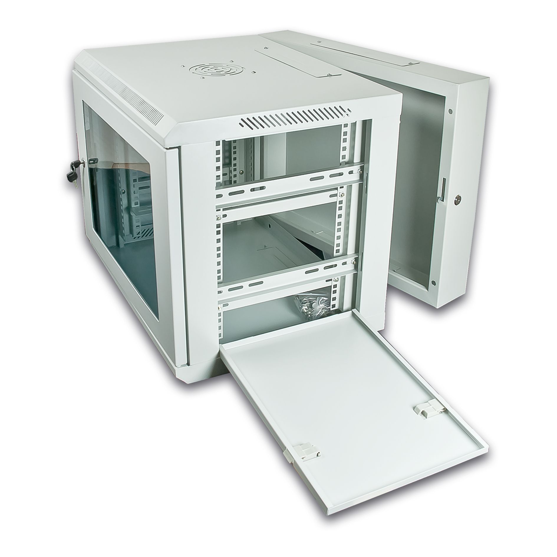 19" ECO Wandschrank, 2-teilig, 600x540mm