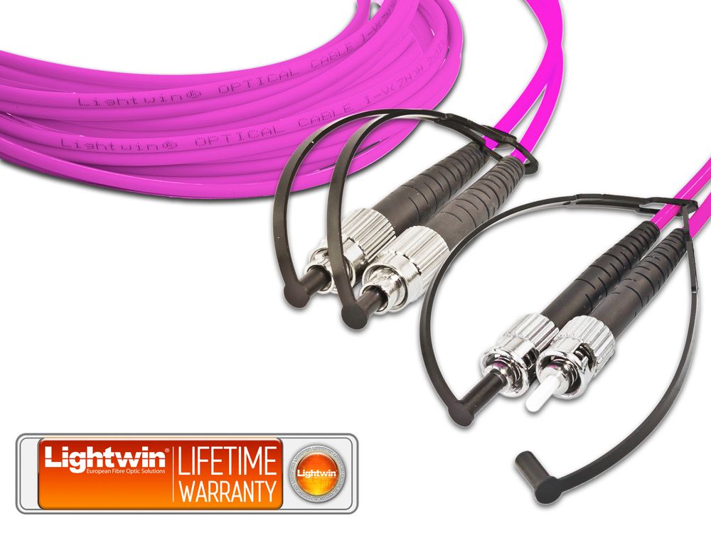High Quality Duplex Fiber Patch Cord, MM OM4, FC - ST High Quality Duplex Fiber Patch Cord, MM OM4, FC - ST