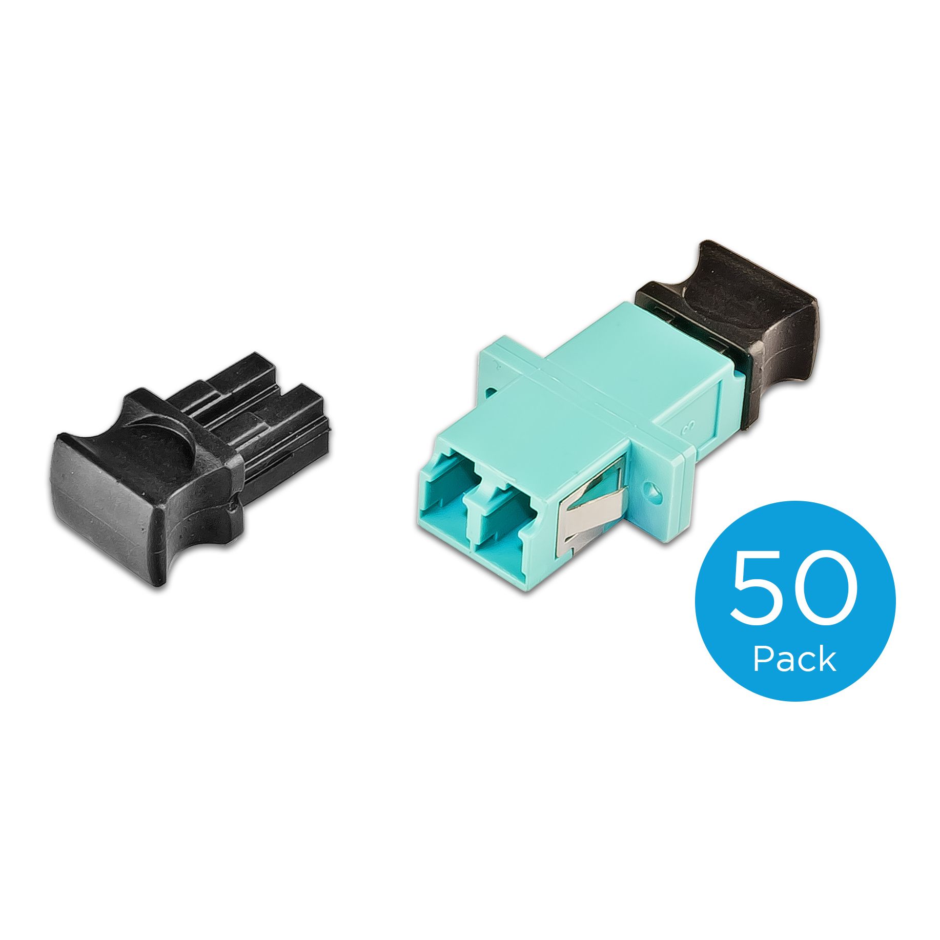 High Quality LWL Kupplung, LC, duplex, Multimode OM3, 50er-Pack