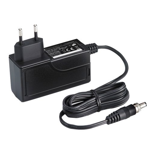 12V 1.5A, 5.5/2.1/7.5, w/Nut WT, -40 to 75°C, EU Plug