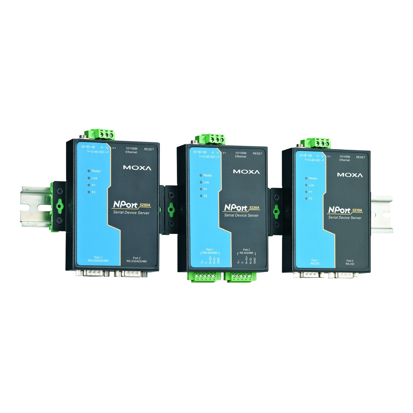 NPort® 5200A, 2-Port RS-232/422/485 Serial Device Server