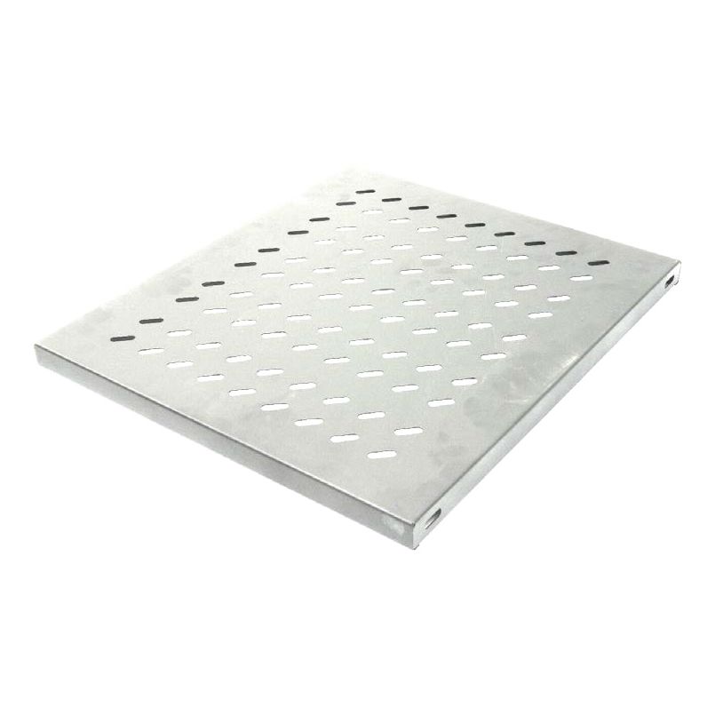 19" 1HE Fachboden, Festeinbau, grau RAL7035 19" 1HE Fachboden, Festeinbau, grau RAL7035