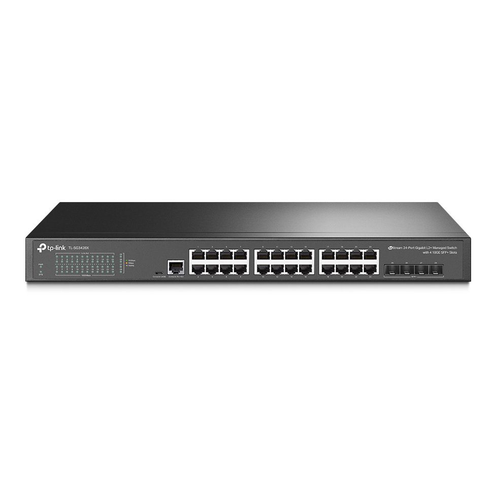 JetStream™ 24-Port Gigabit L2+ Managed Switch mit 4 10GE SFP+ Slots