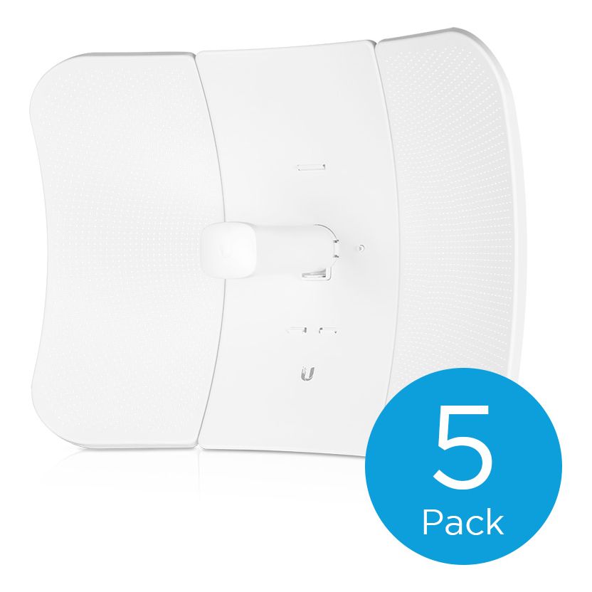 5 GHz LiteBeam ac Long-Range CPE, 26 dBi, mit Dedicated MGMT Radio, 5er-Pack