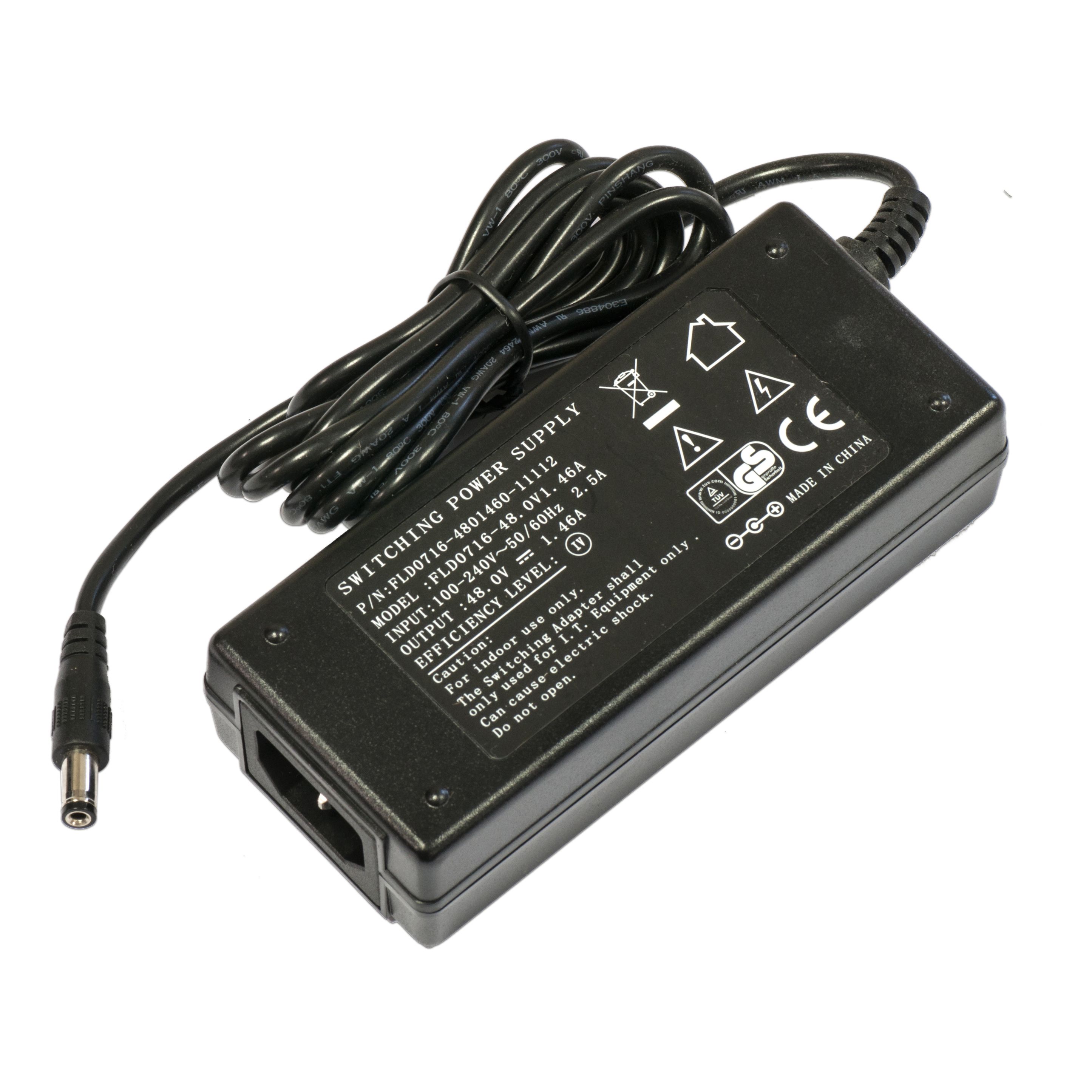 Full Power 48V 1.46A, 70W Netzteil + Netzkabel
