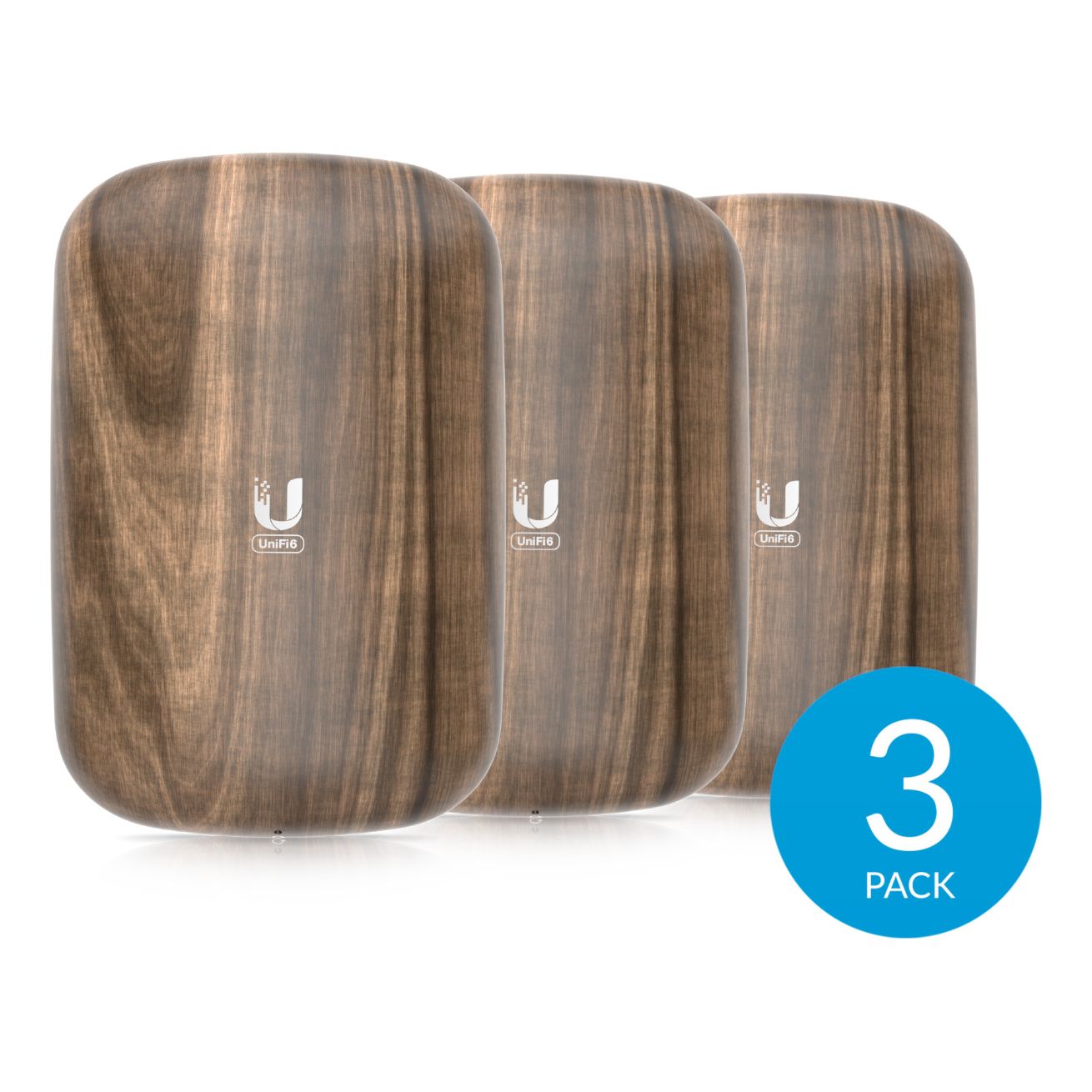 UniFi Access Point BeaconHD / U6 Extender Cover, Holz, 3-Pack