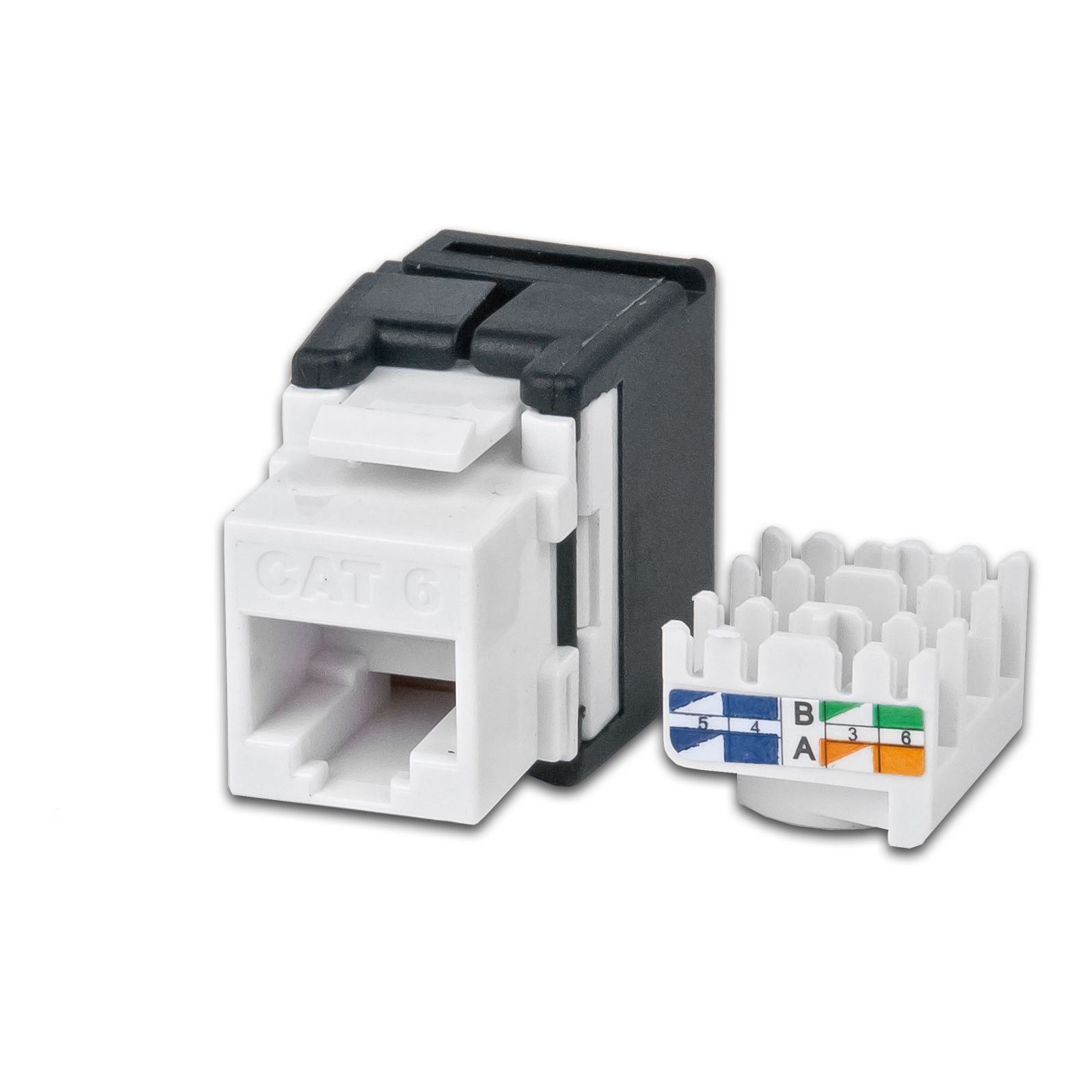 KAT6 Gigabit Ethernet Keystone Modul, ungeschirmt