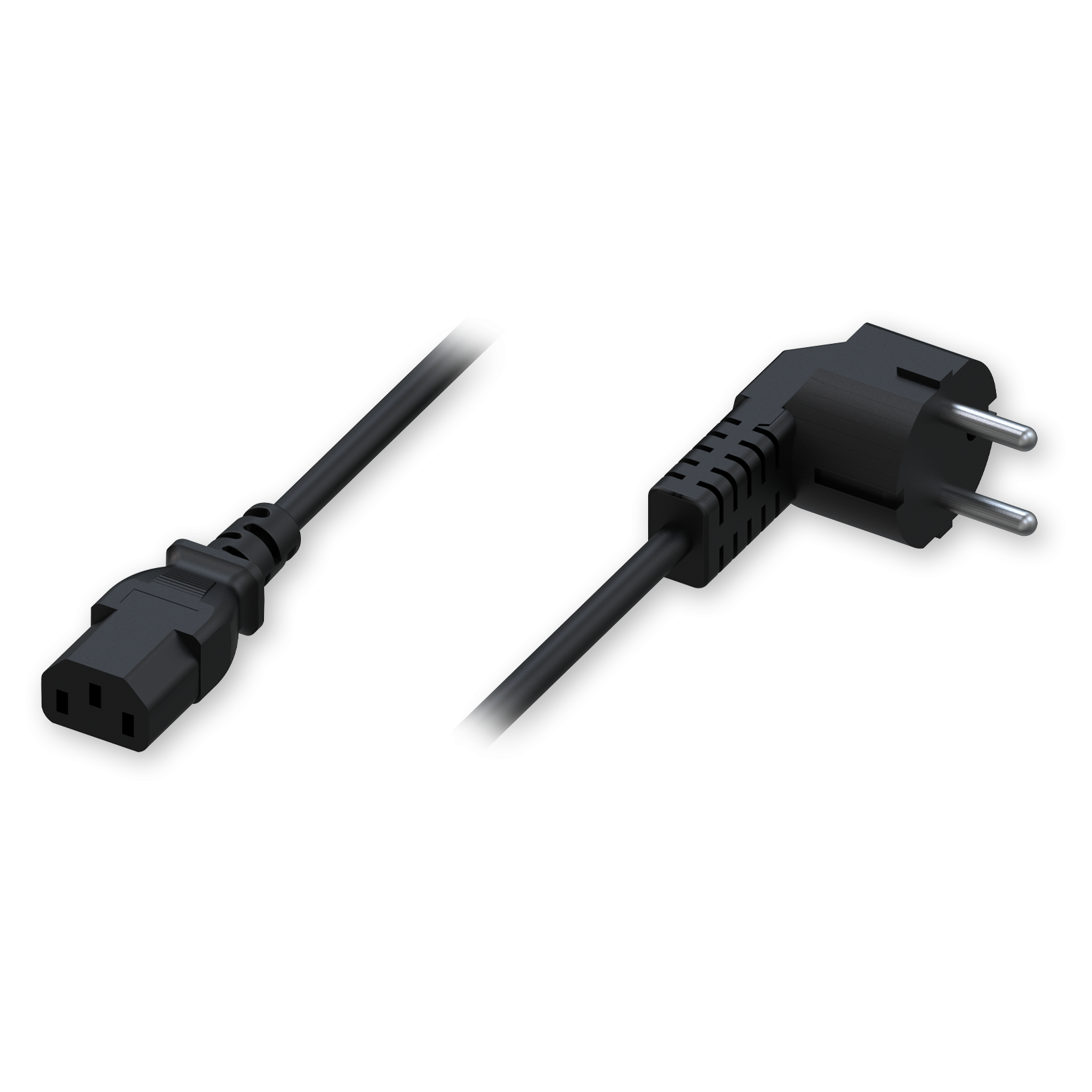 Stromkabel, EU, Type F (Schuko) Stecker auf C13 Stecker Stromkabel, EU, Type F (Schuko) Stecker auf C13 Stecker