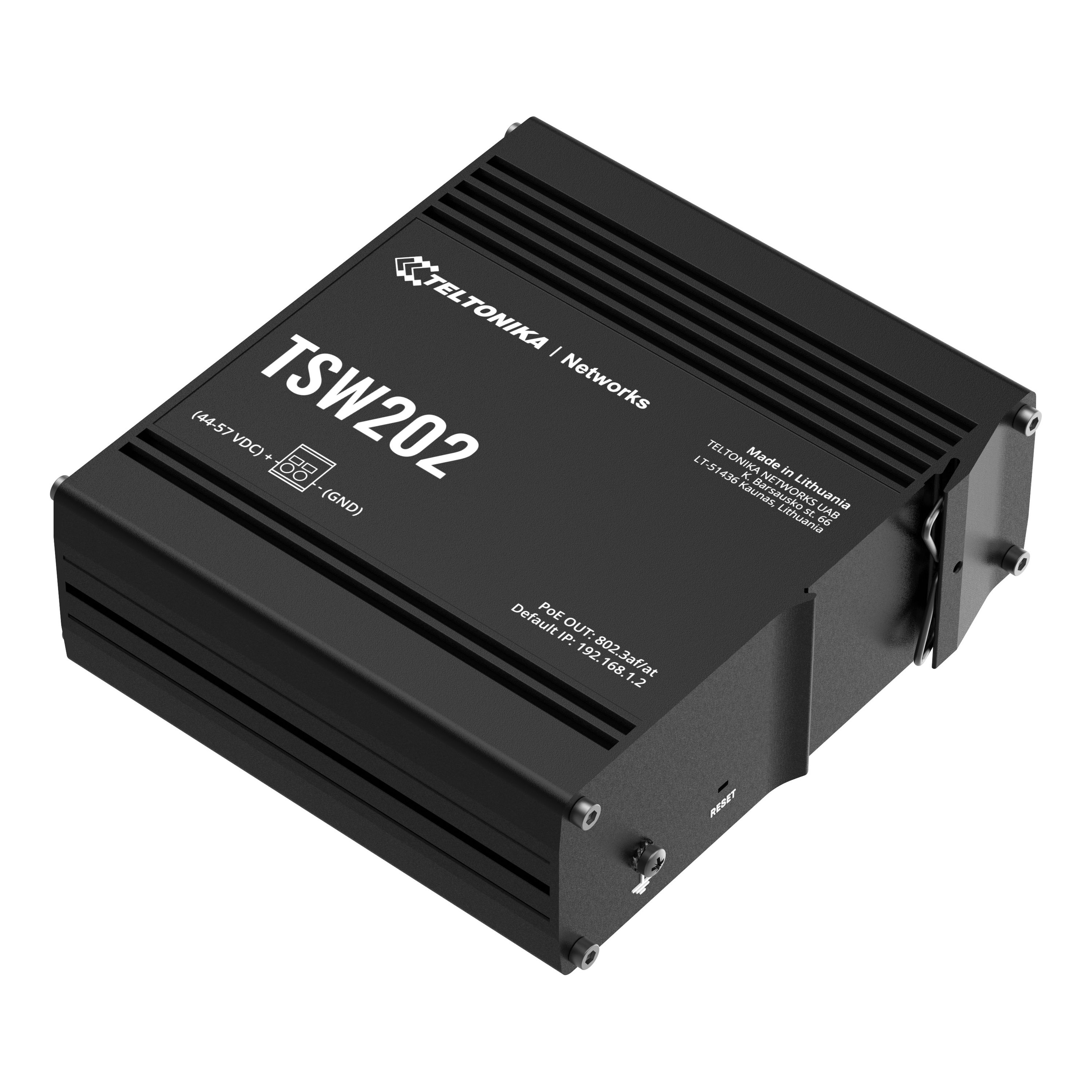 IP30 Industrie 8-Port 1Gbit PoE+, 2-Port SFP L2+ Switch, -40°C - +75°C