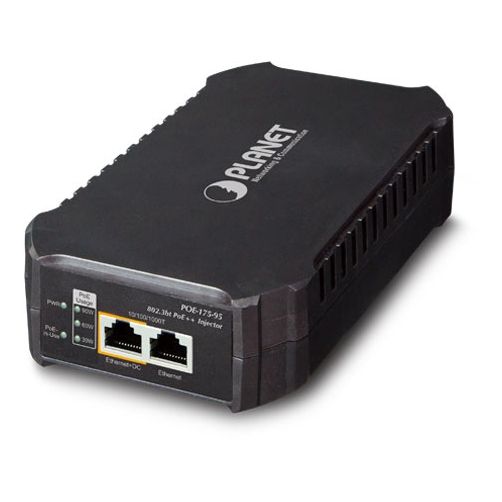 Single Port 10/100/1000Mbps 802.3bt Ultra POE++ Injector (95 Watts)