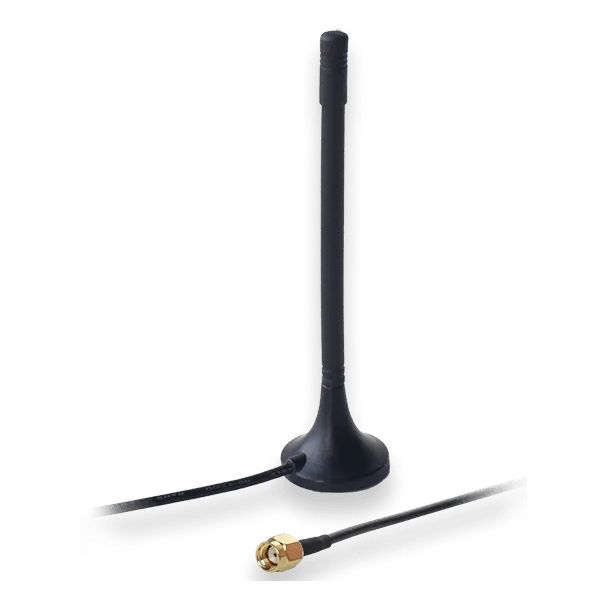 Bluetooth Antenne, 2dBi, Magnetsockel, RP-SMA Anschluss, 3m Anschlusskabel