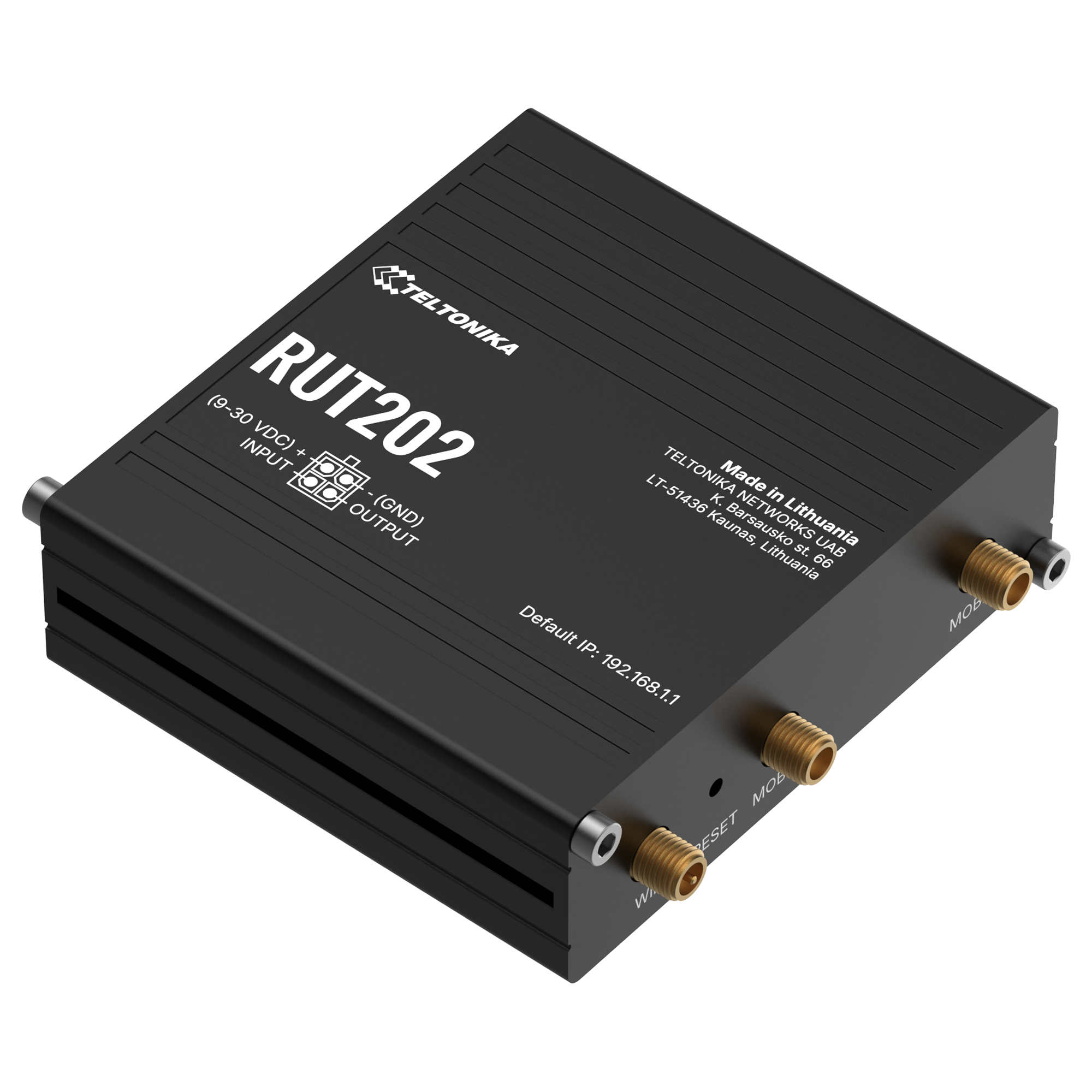 RUT202 - kompakter Industrial Dual-SIM 4G/LTE-Cat.4 Router RUT202 - kompakter Industrial Dual-SIM 4G/LTE-Cat.4 Router