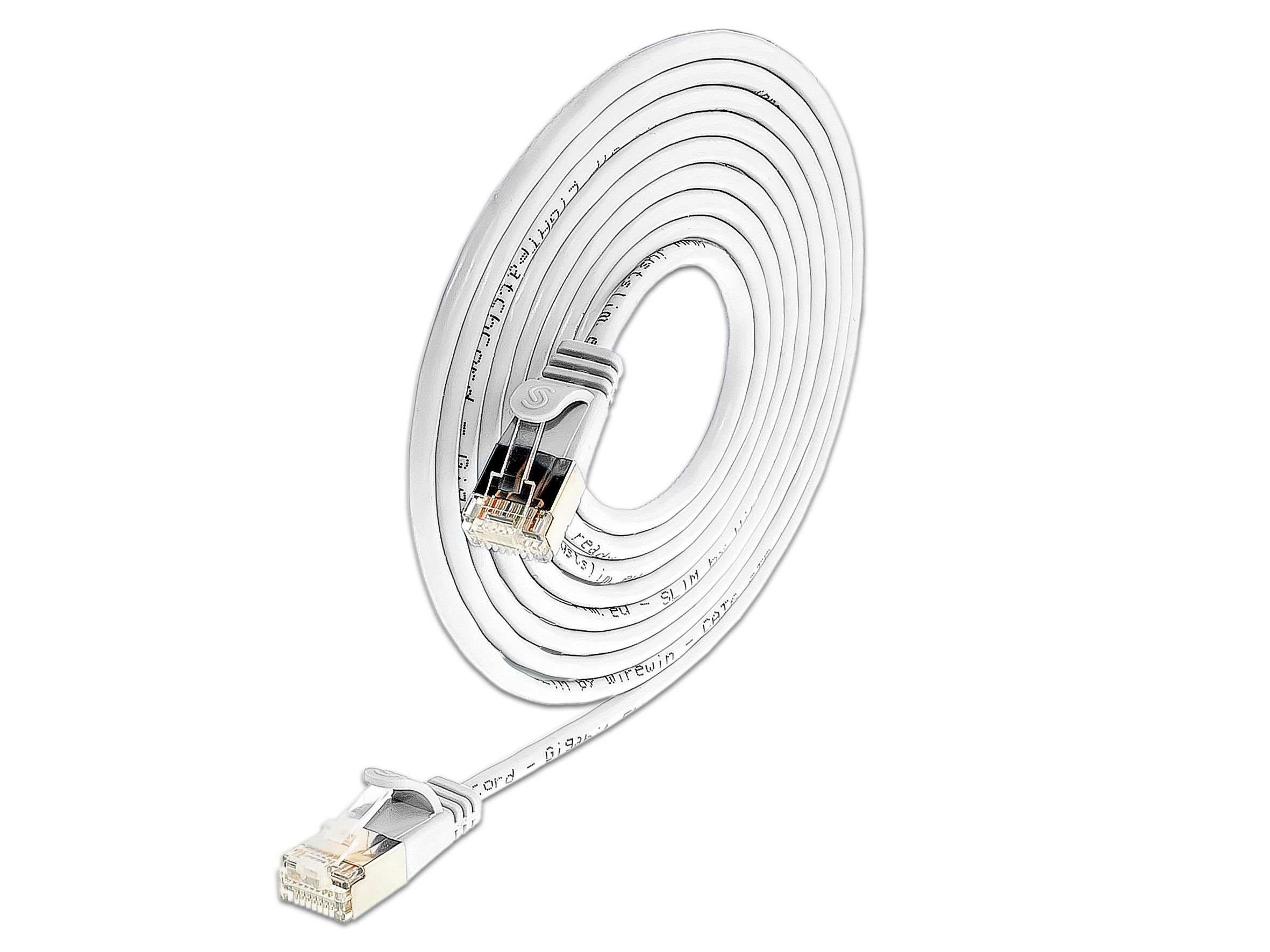 KAT6 Lightpatchkabel rund, U/FTP, Ø 3,8mm, weiß KAT6 Lightpatchkabel rund, U/FTP, Ø 3,8mm, weiß